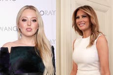 Melania Trump criticised after wearing cream dress to Tiffany’s wedding: ‘Close enough to be inappropriate’