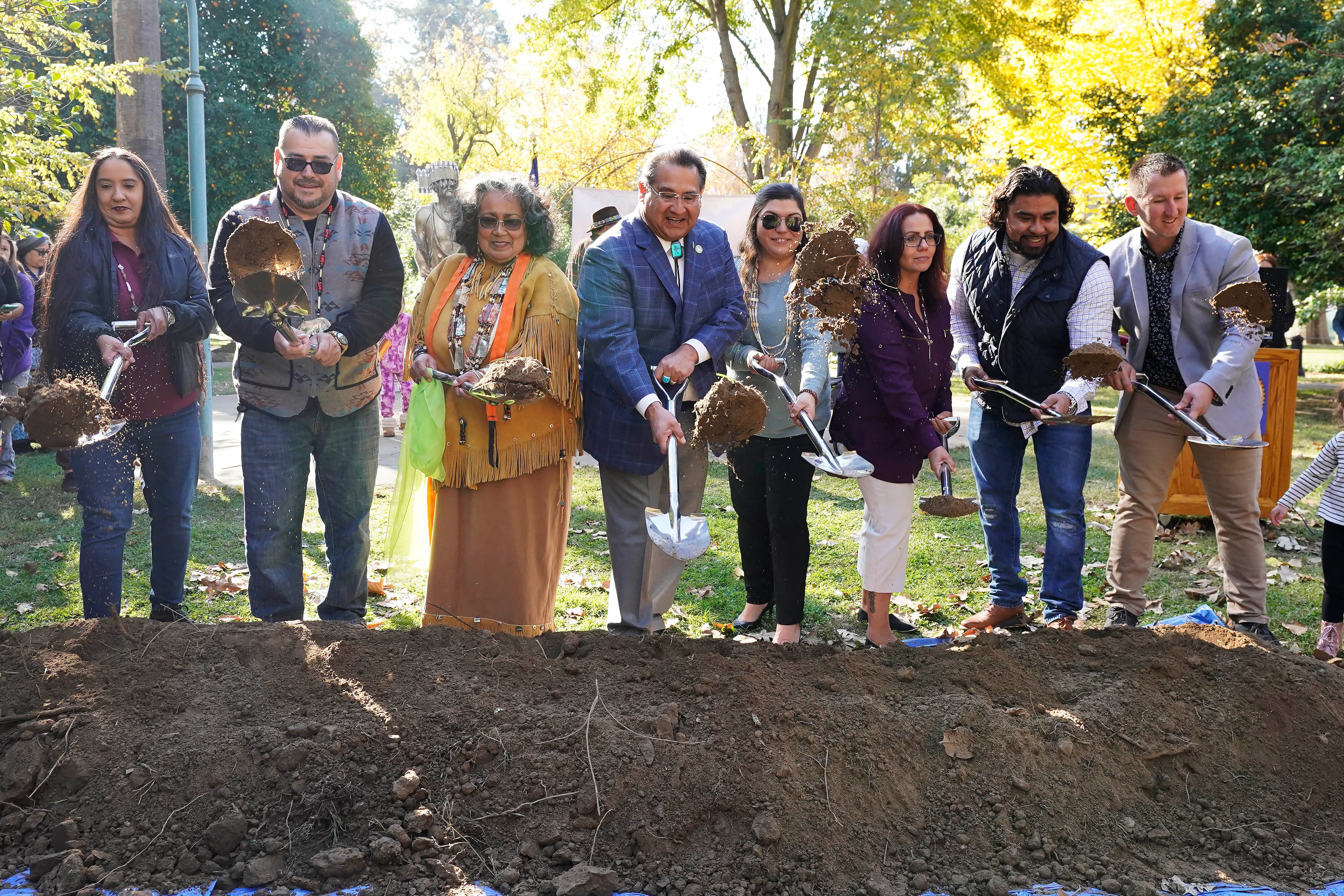 California Native American Statue