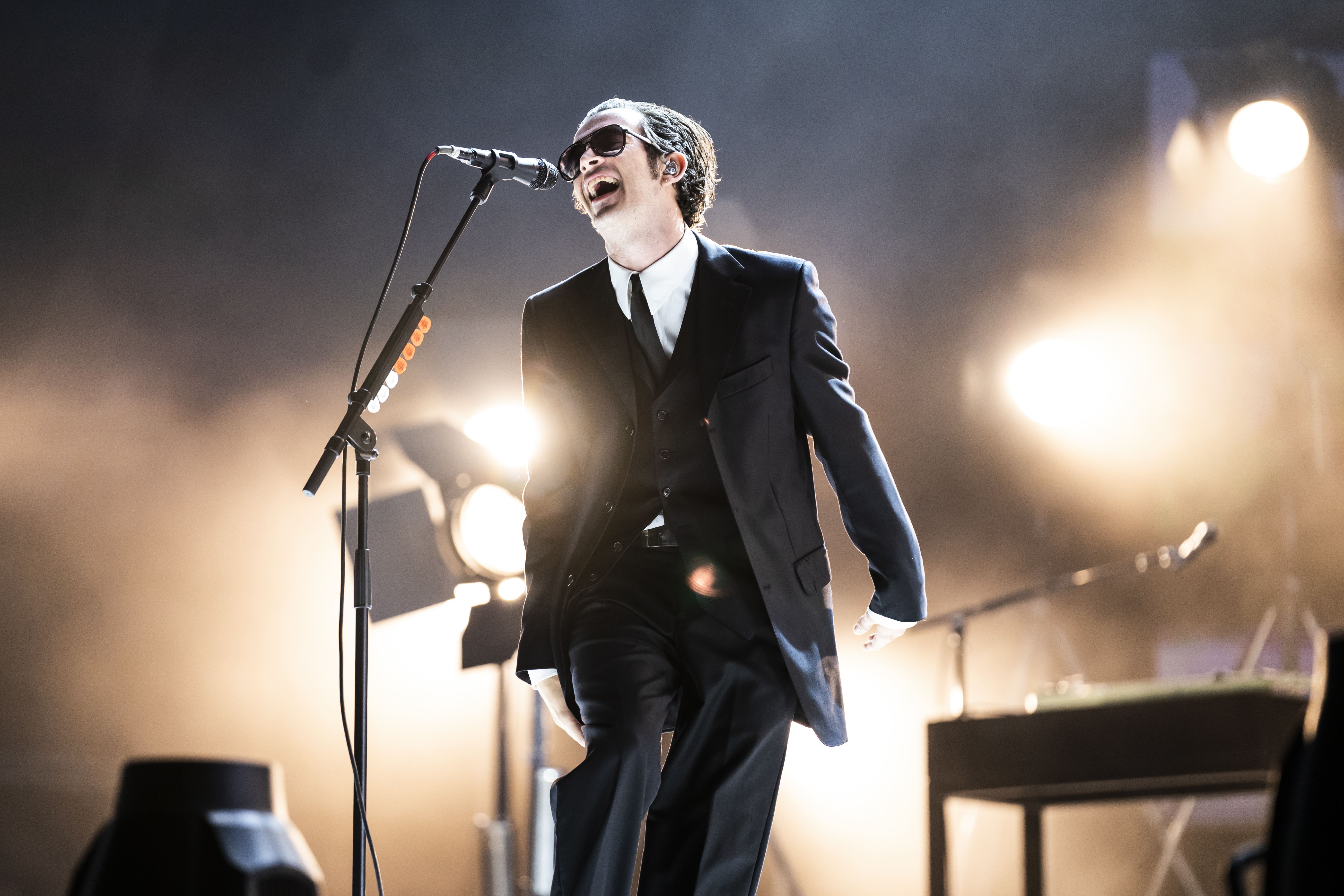 Matthew Healy performs with his band The 1975 (Danny Lawson/PA)