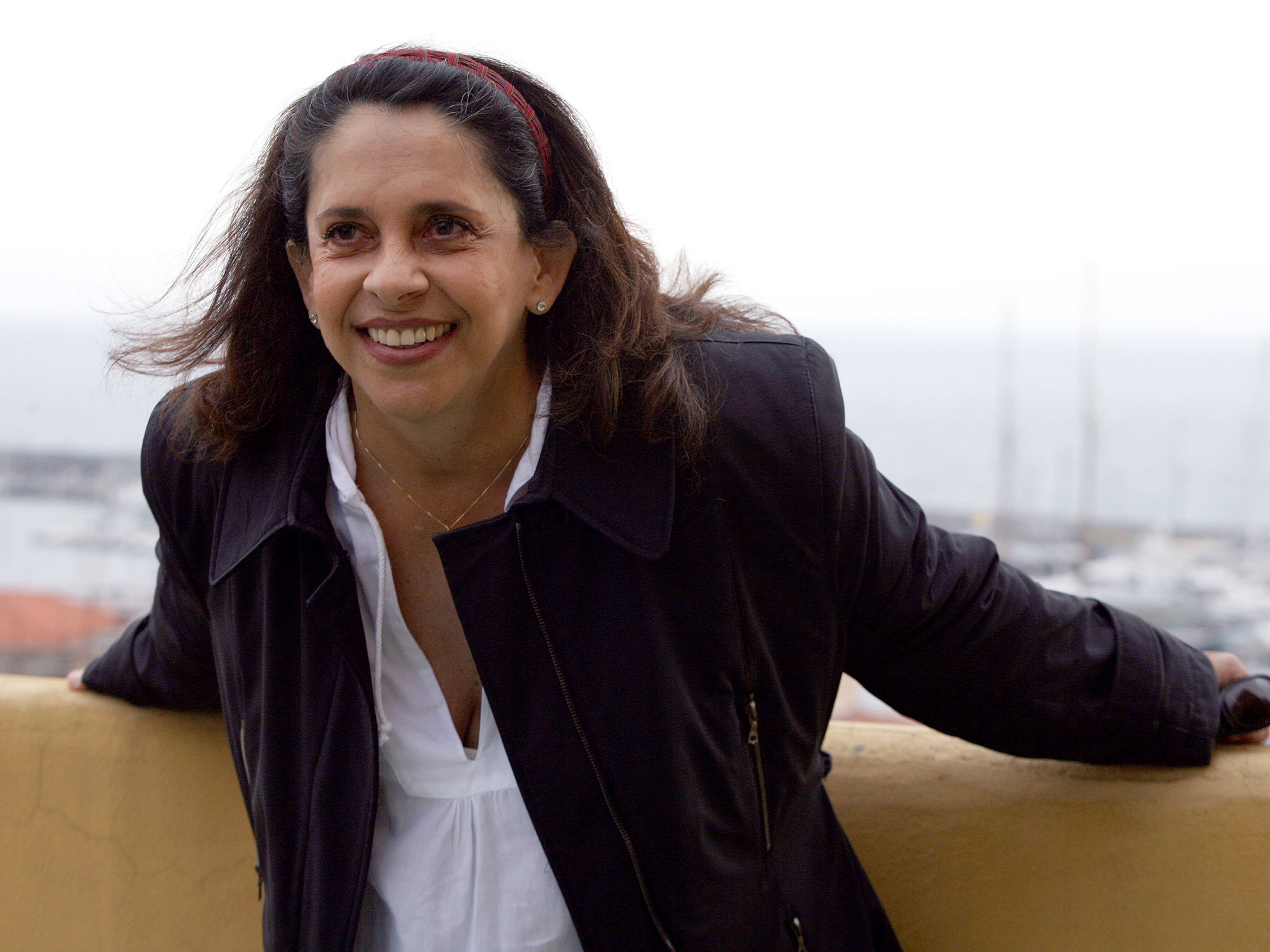 Costa poses after a press conference at the Teatro Ariston in Sanremo, Italy, 2008