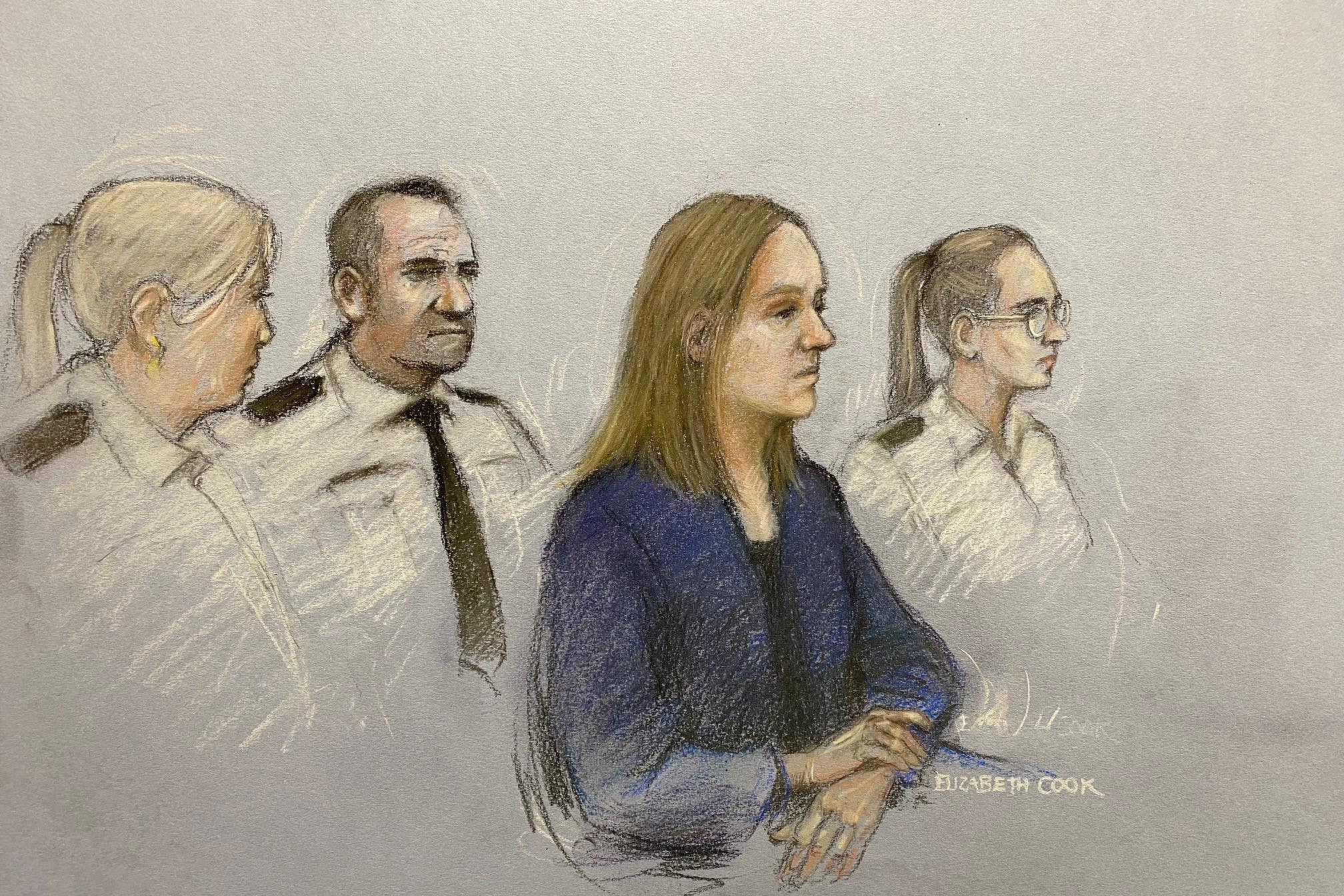 Lucy Letby is appearing at Manchester Crown Court (Elizabeth Cook/PA)