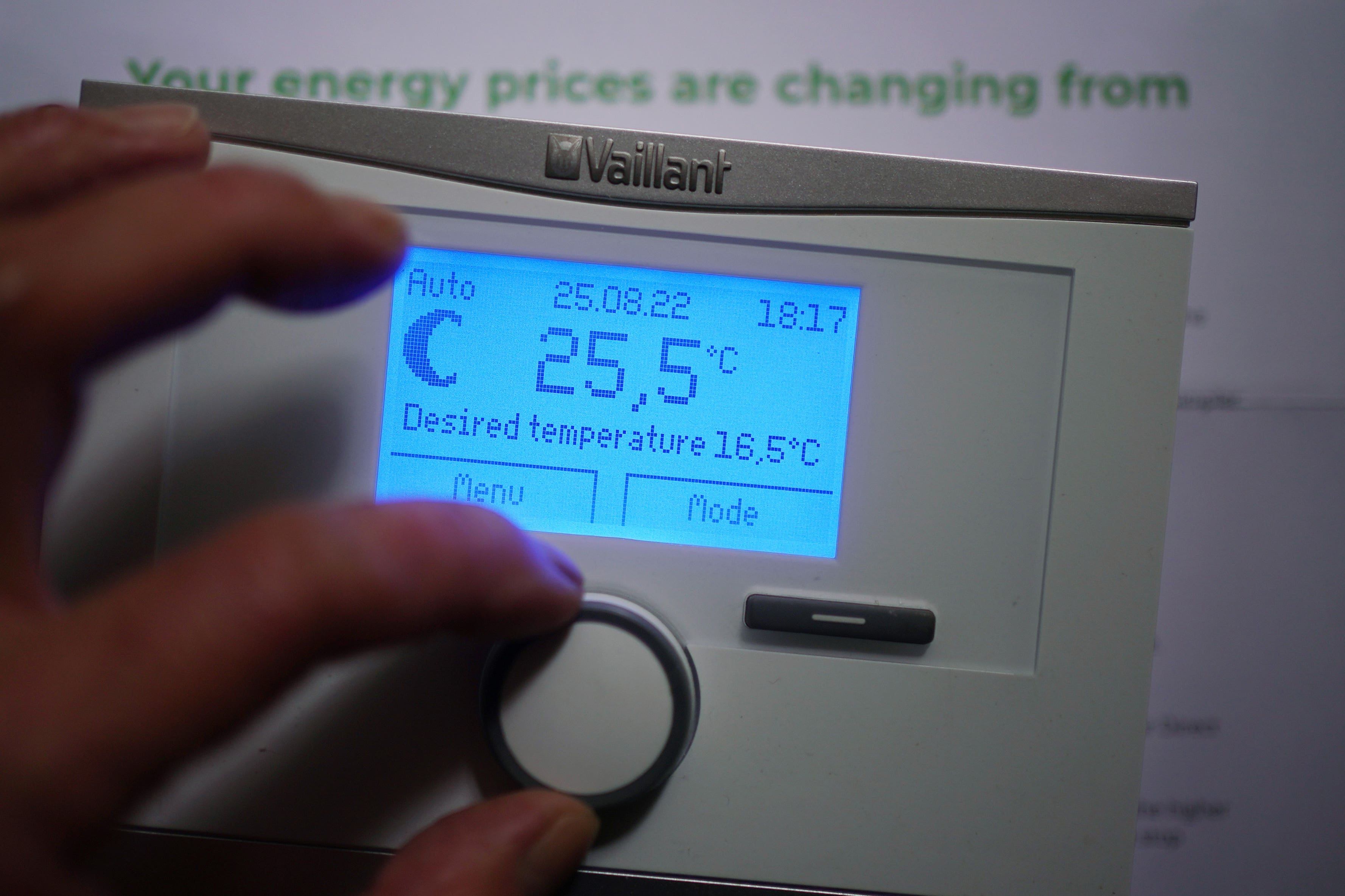 People will be advised to turn down their thermostats to save energy and money