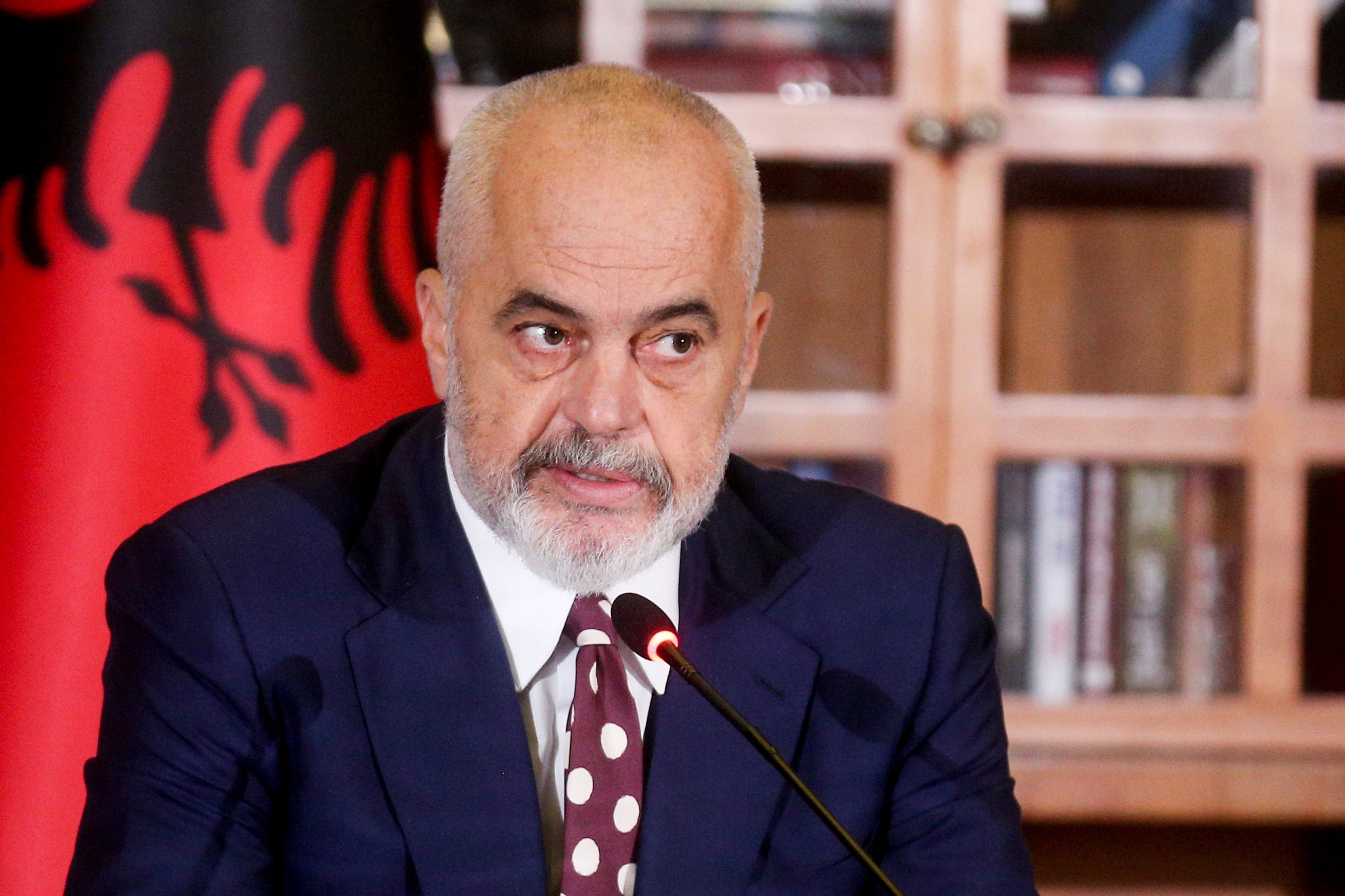 Albania’s prime minister Edi Rama has previously criticised government rhetoric