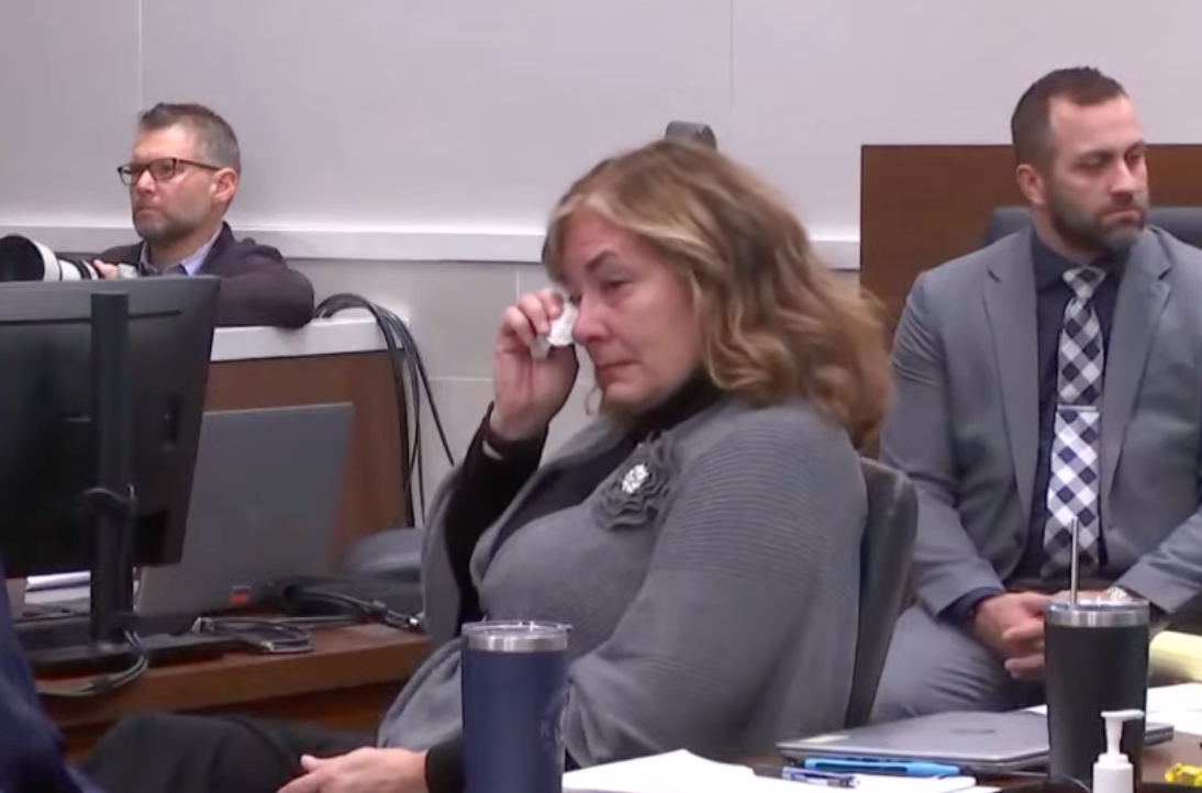 A prosecutor wipes her tears while listening to victims’ impact statements ahead of Brooks’ sentencing