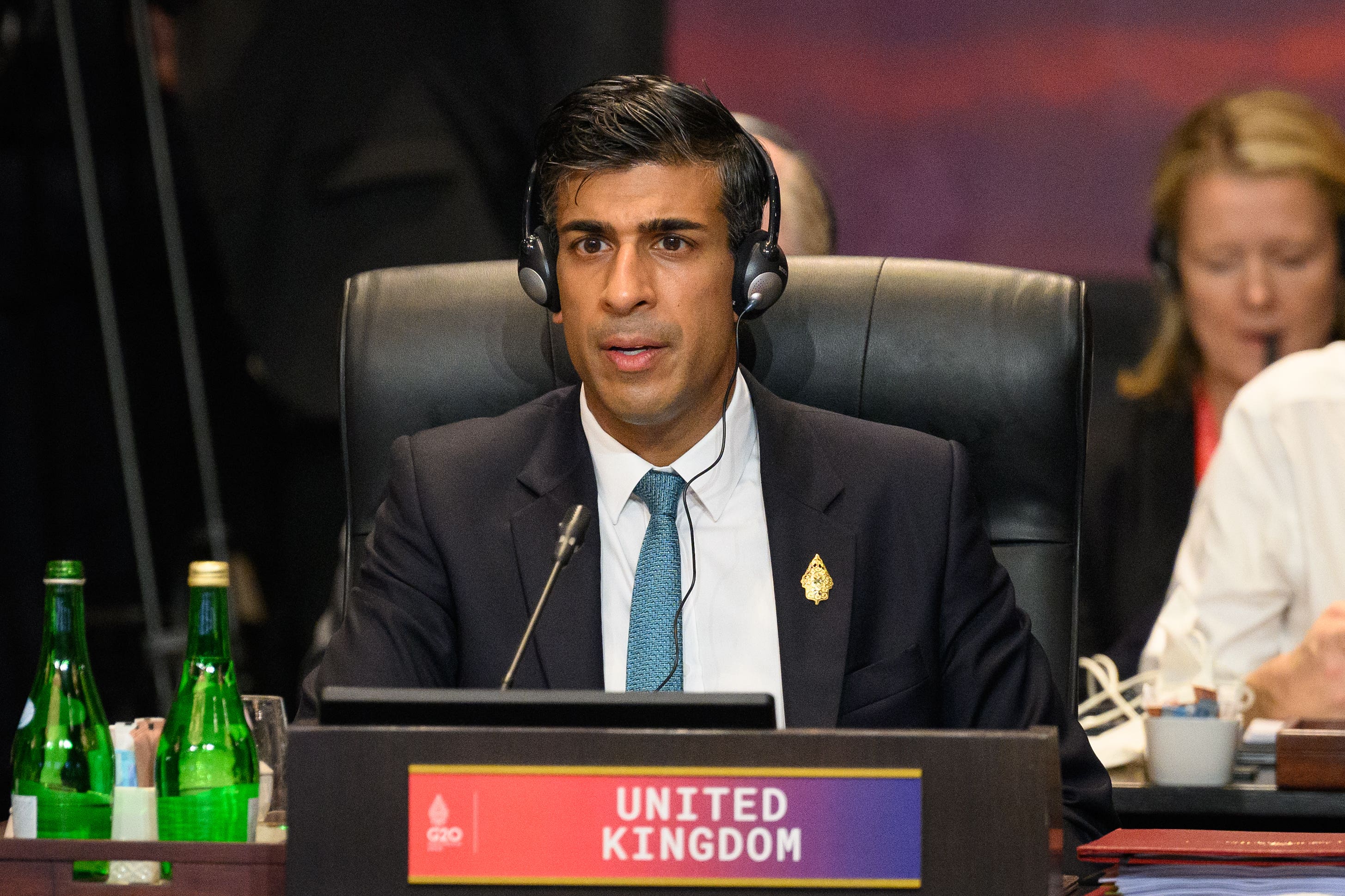 Prime Minister Rishi Sunak attends the G20 Summit in Nusa Dua, Bali (Leon Neal/PA)