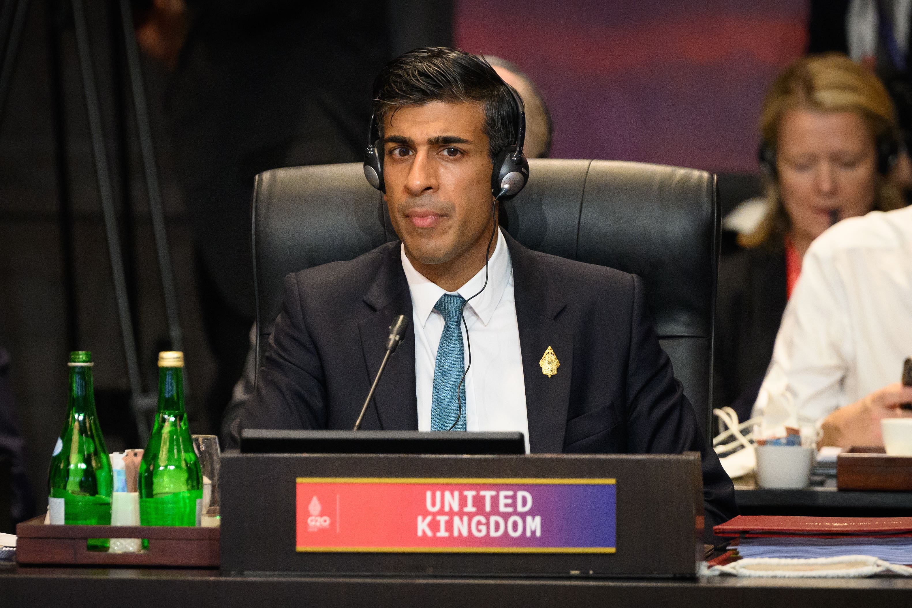 Prime Minister Rishi Sunak in Bali (Leon Neal/PA)