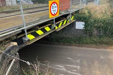 Cambridgeshire railway bridge is most-bashed in Britain