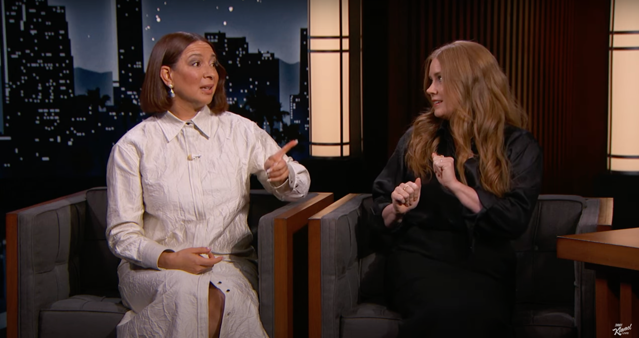 Maya Rudolph and Amy Adams on ‘Jimmy Kimmel Live!’