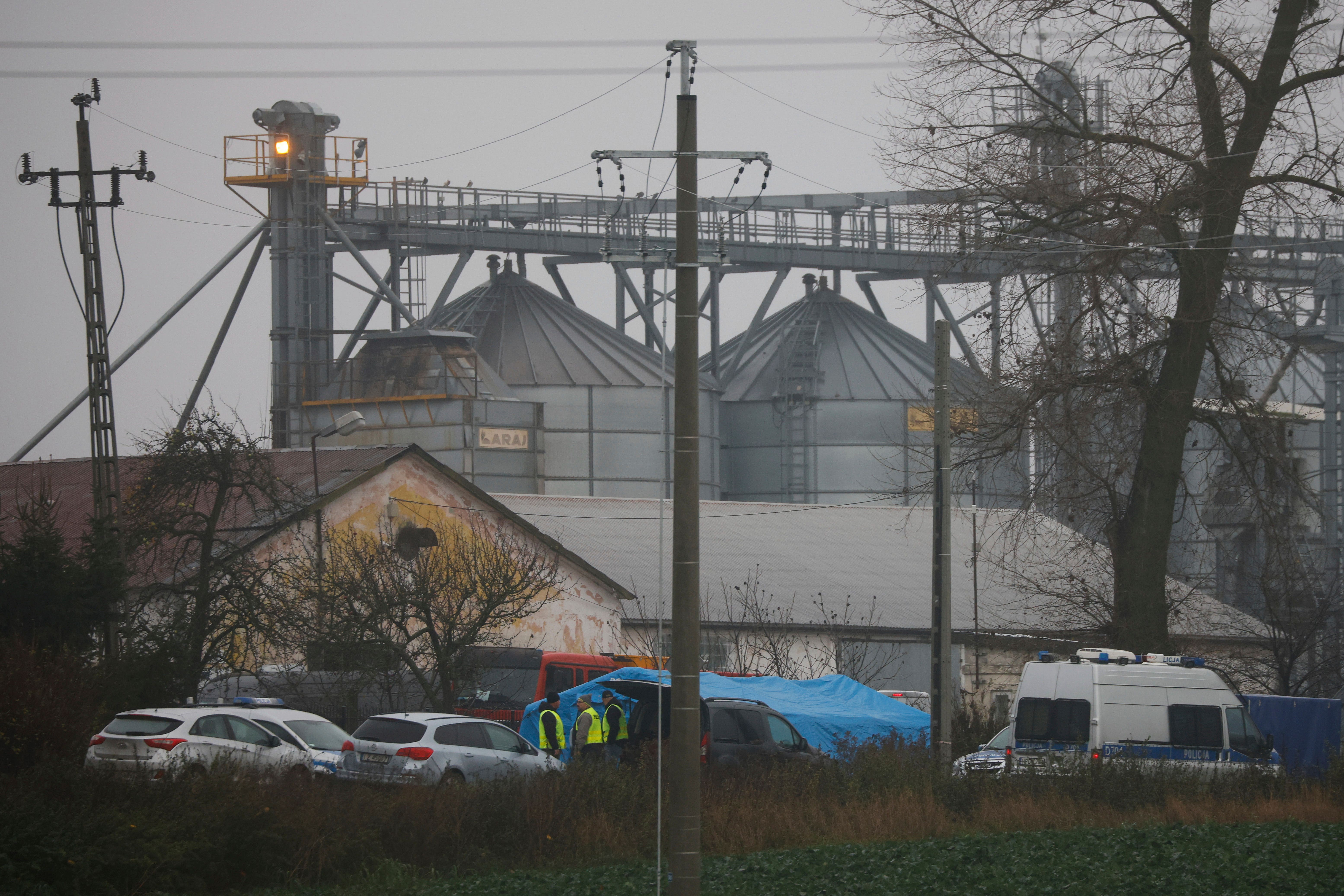 A missile that hit a Polish village close to the Ukrainian border was probably fired by Ukrainian forces defending against a Russian missile onslaught, Poland’s president has said (Michal Dyjuk/AP/PA)