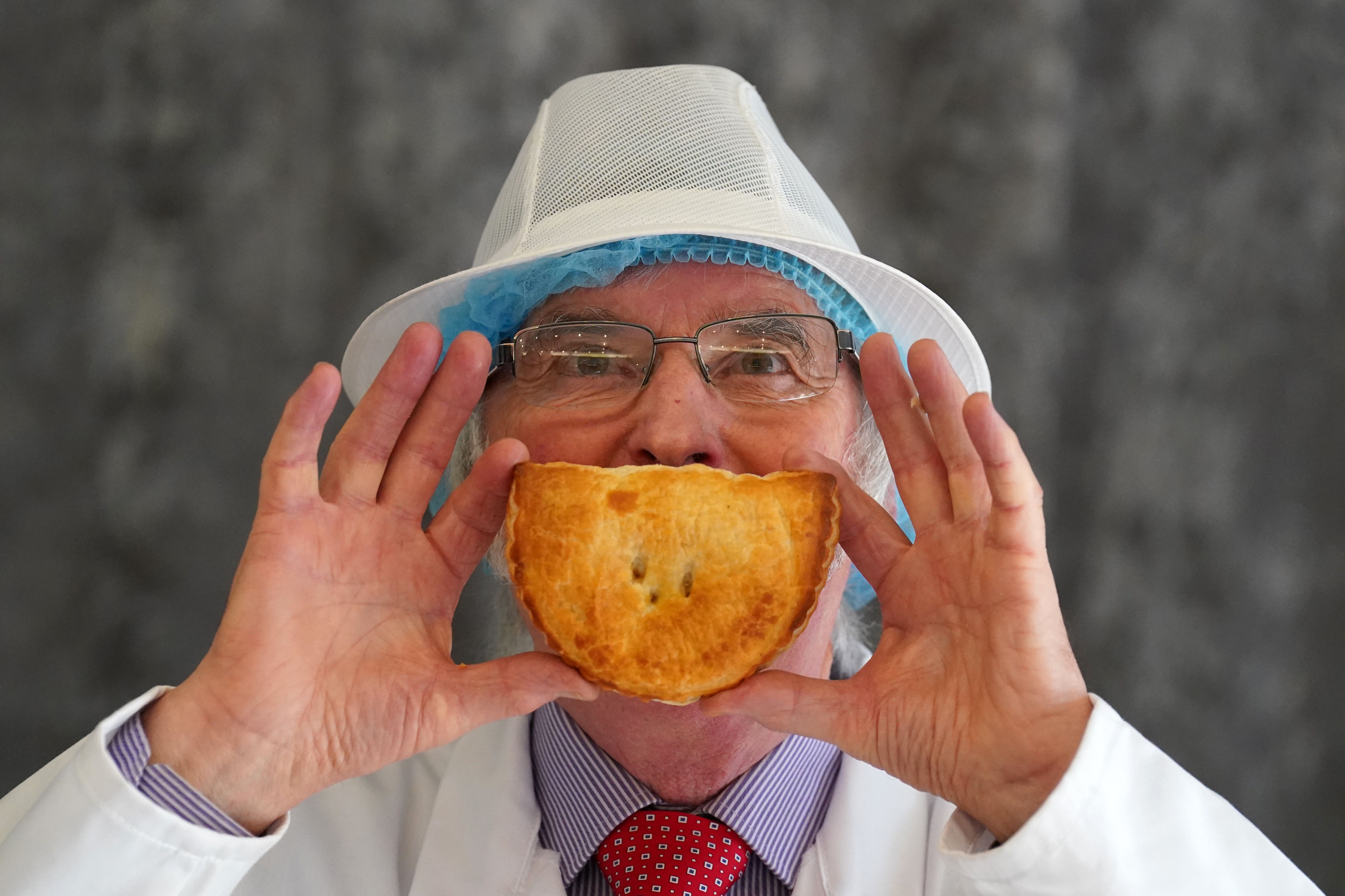 Judges at the 2022 World Scotch Pie Championship (Andrew Milligan/PA)