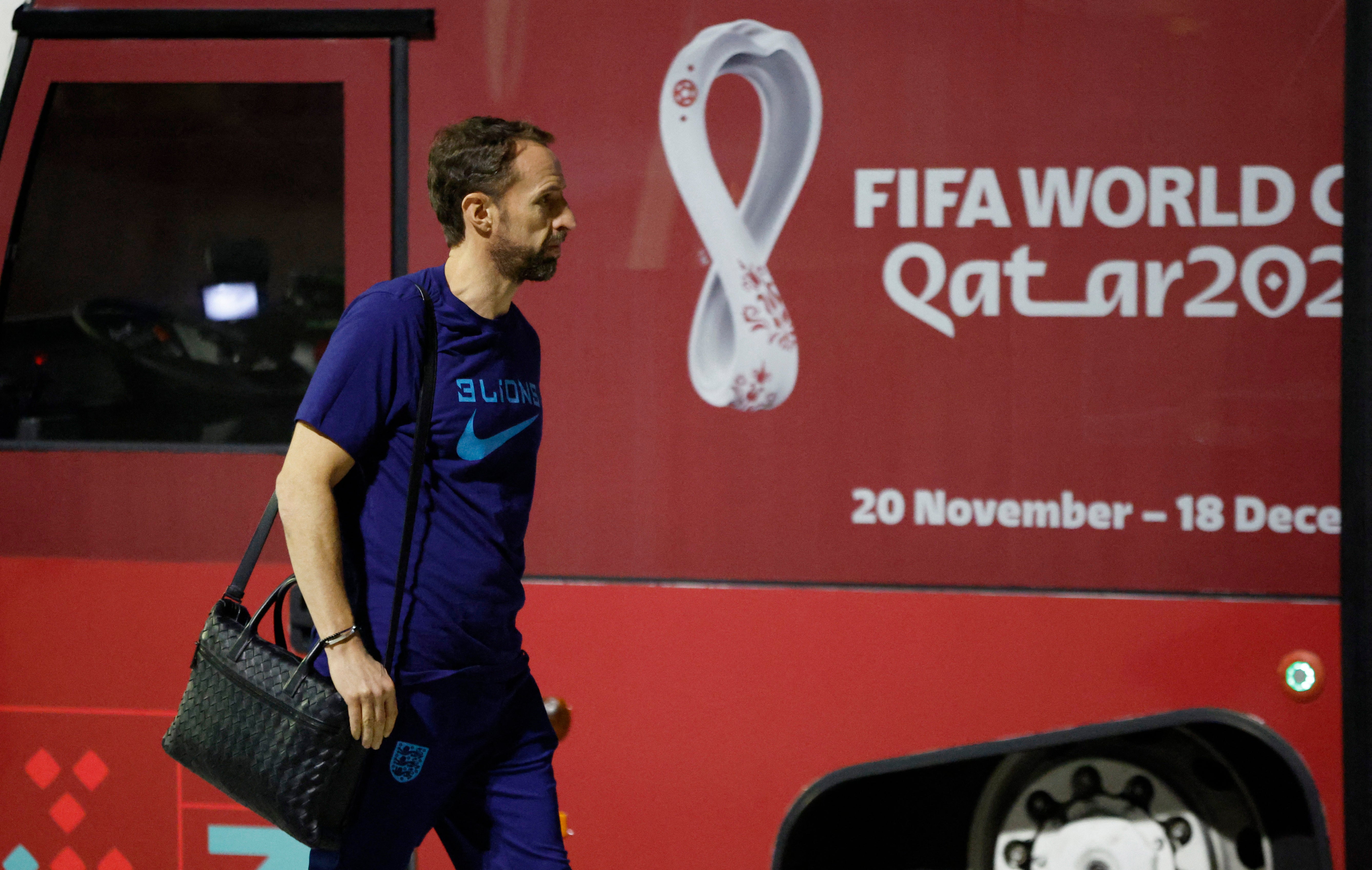 Gareth Southgate arrives in Qatar under plenty of pressure