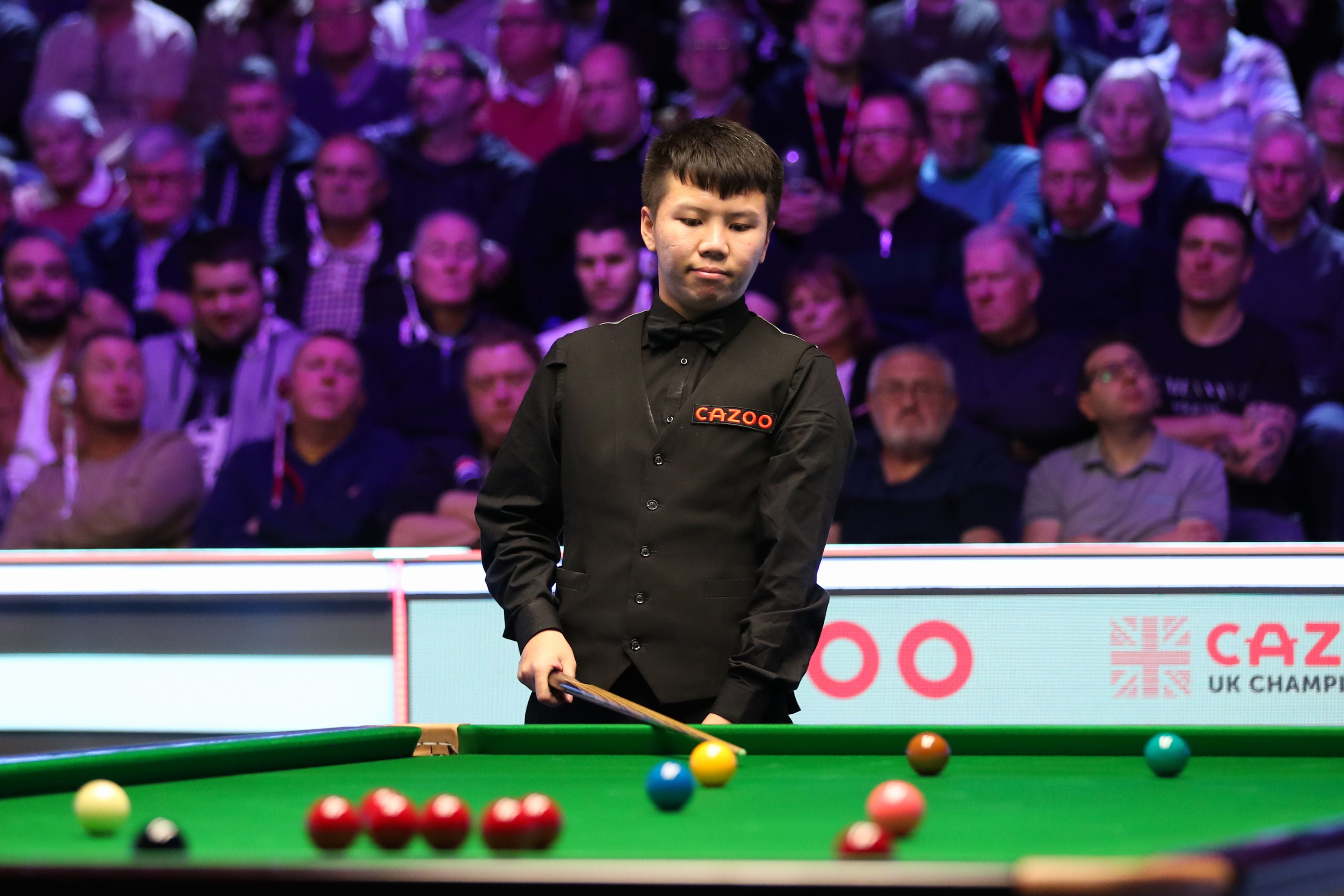 Zhou Yuelong wilted against Ronnie O’Sullivan