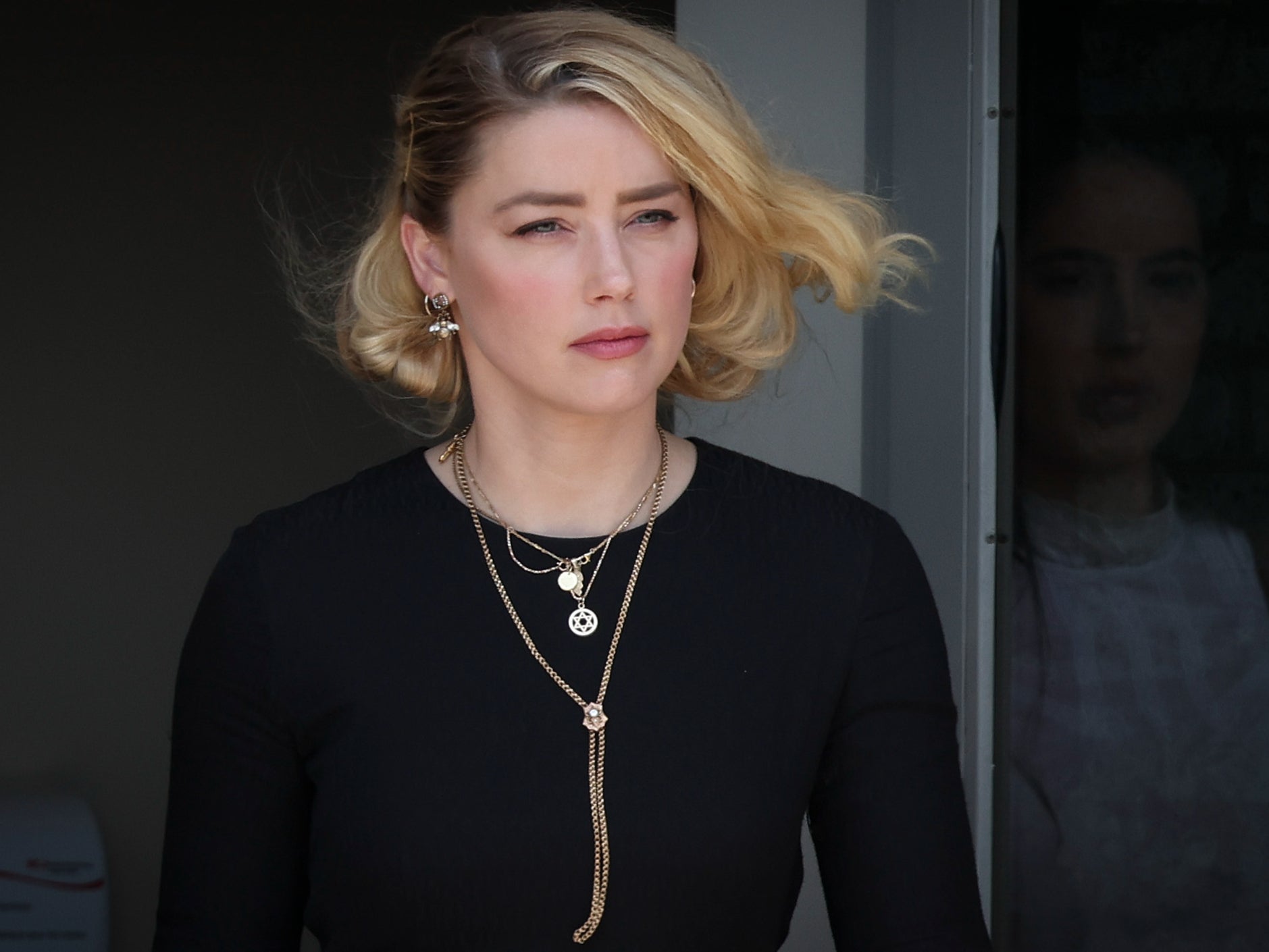 Amber Heard departs the Fairfax County Courthouse on 1 June 2022 in Fairfax, Virginia