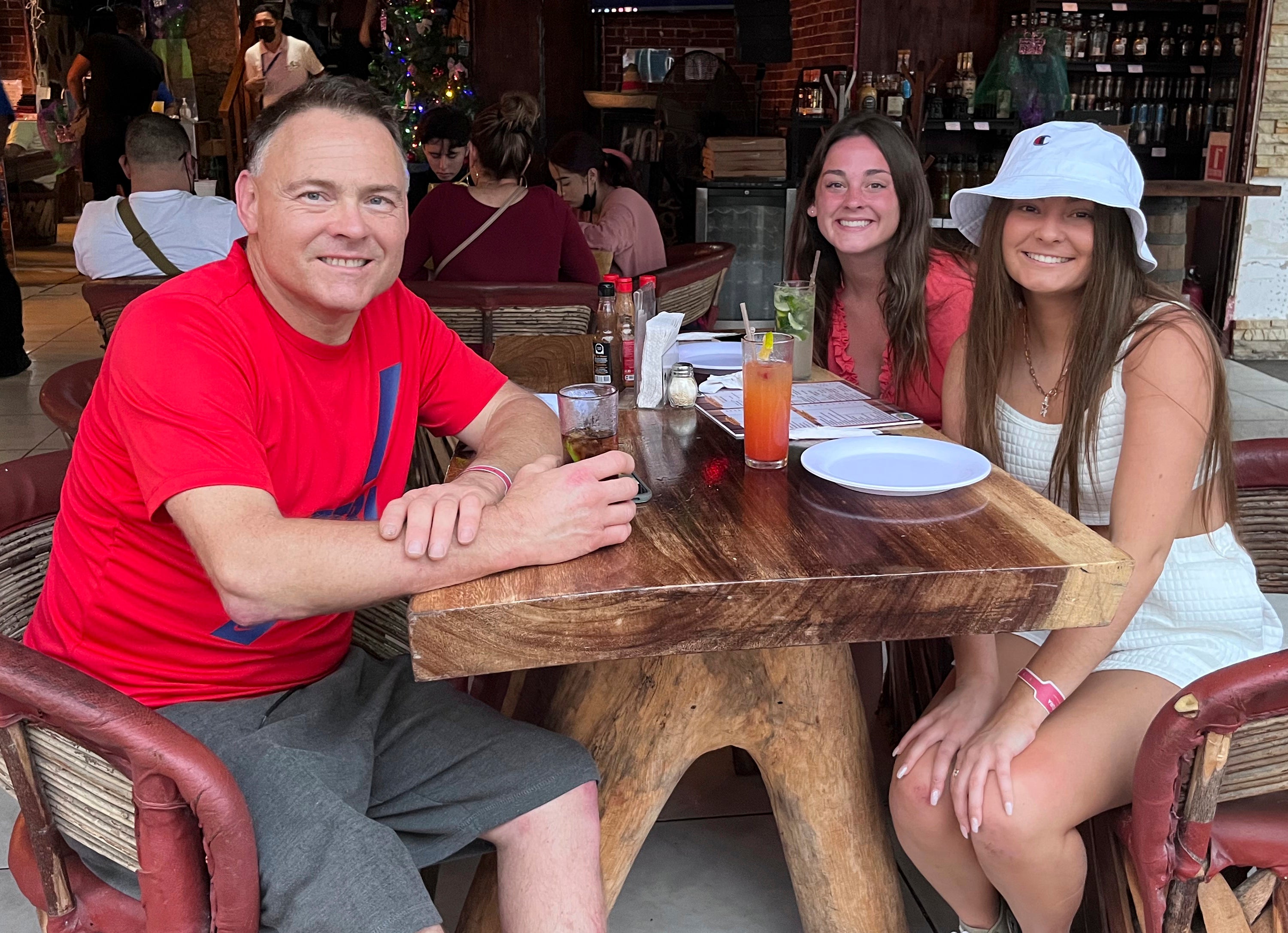 Xana Kernodle is pictured with her father