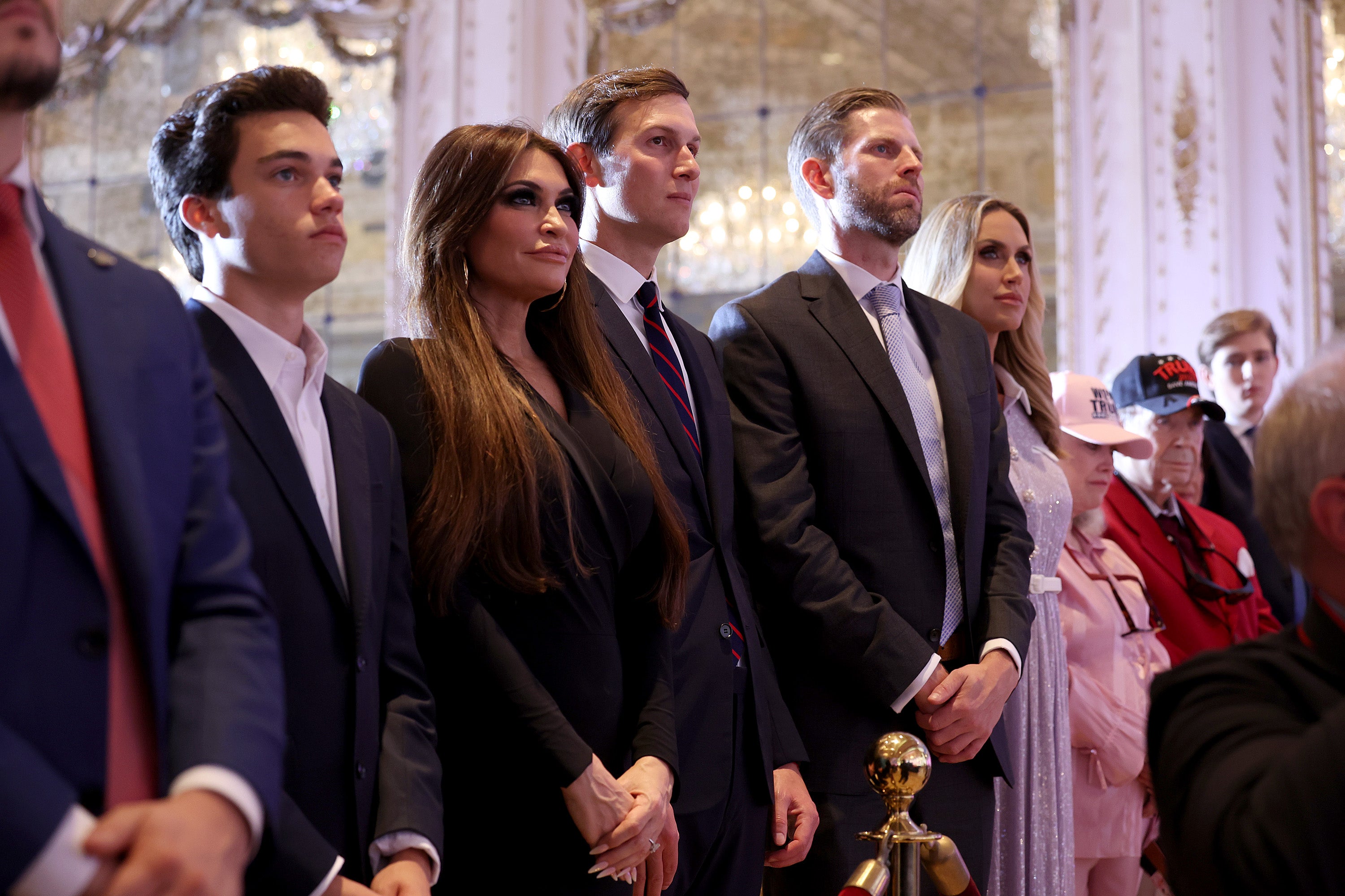 Kimberly Guilfoyle, Jared Kushner, Eric Trump, and Lara Trump