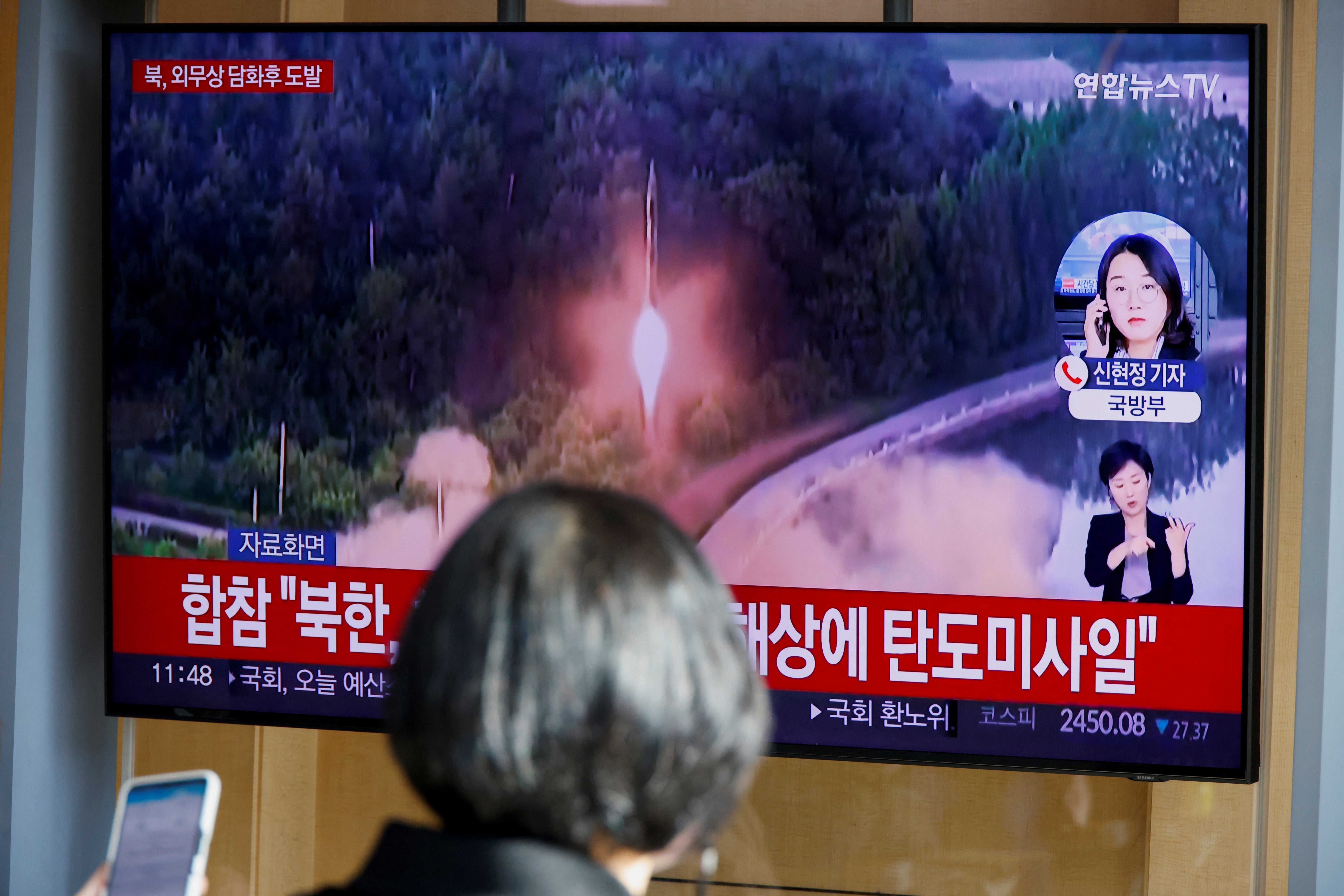 North Korea fires new ballistic missile off east coast, ignoring summit warnings from Biden