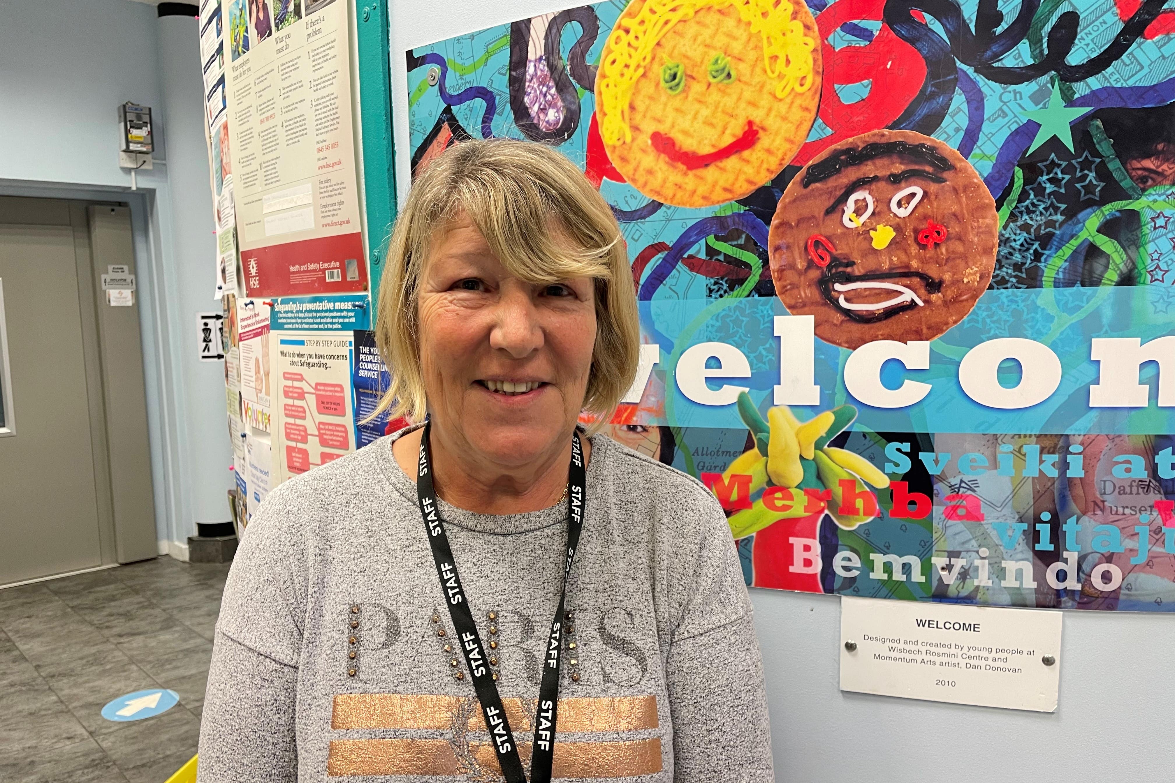 Anita Grodkiewicz, manager of the Rosmini Centre in Wisbech, Cambridgeshire (Sam Russell/ PA)