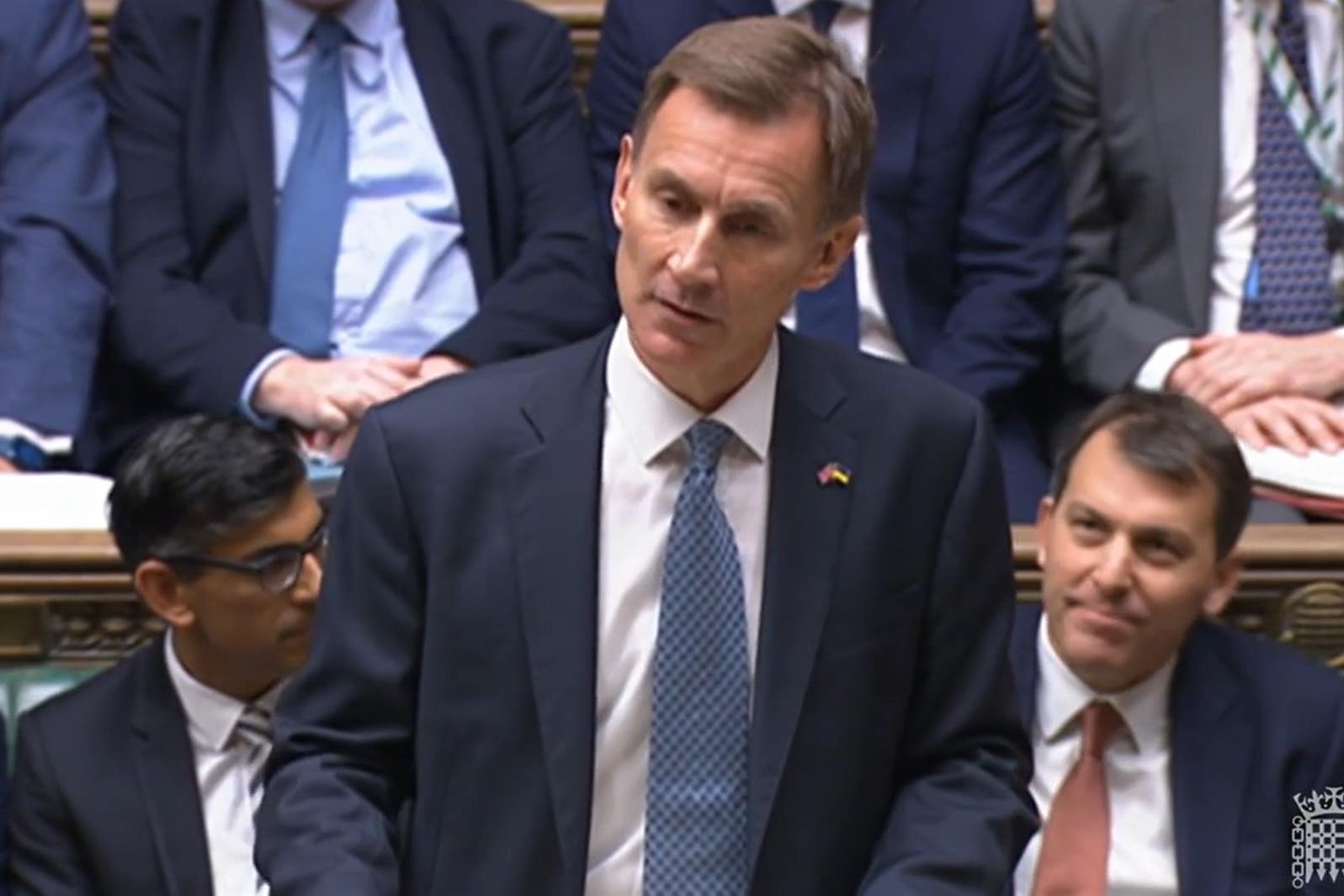 Chancellor of the Exchequer Jeremy Hunt delivering his autumn statement to MPs (House of Commons/PA)