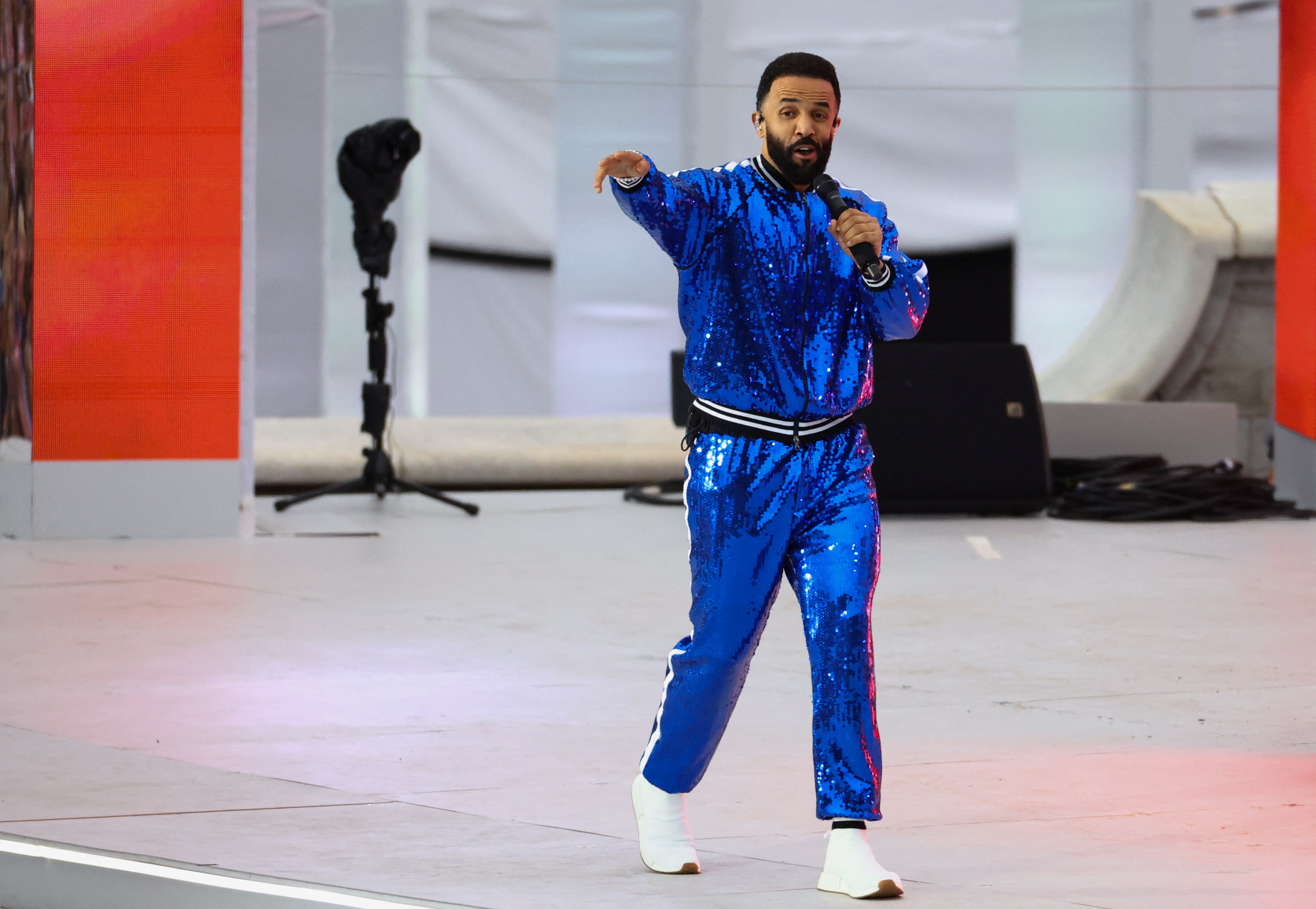 Craig David performs during the Platinum Party At The Palace at Buckingham Palace