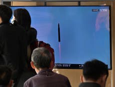 North Korea launches ballistic missile after threatening ‘fiercer’ response to US alliance