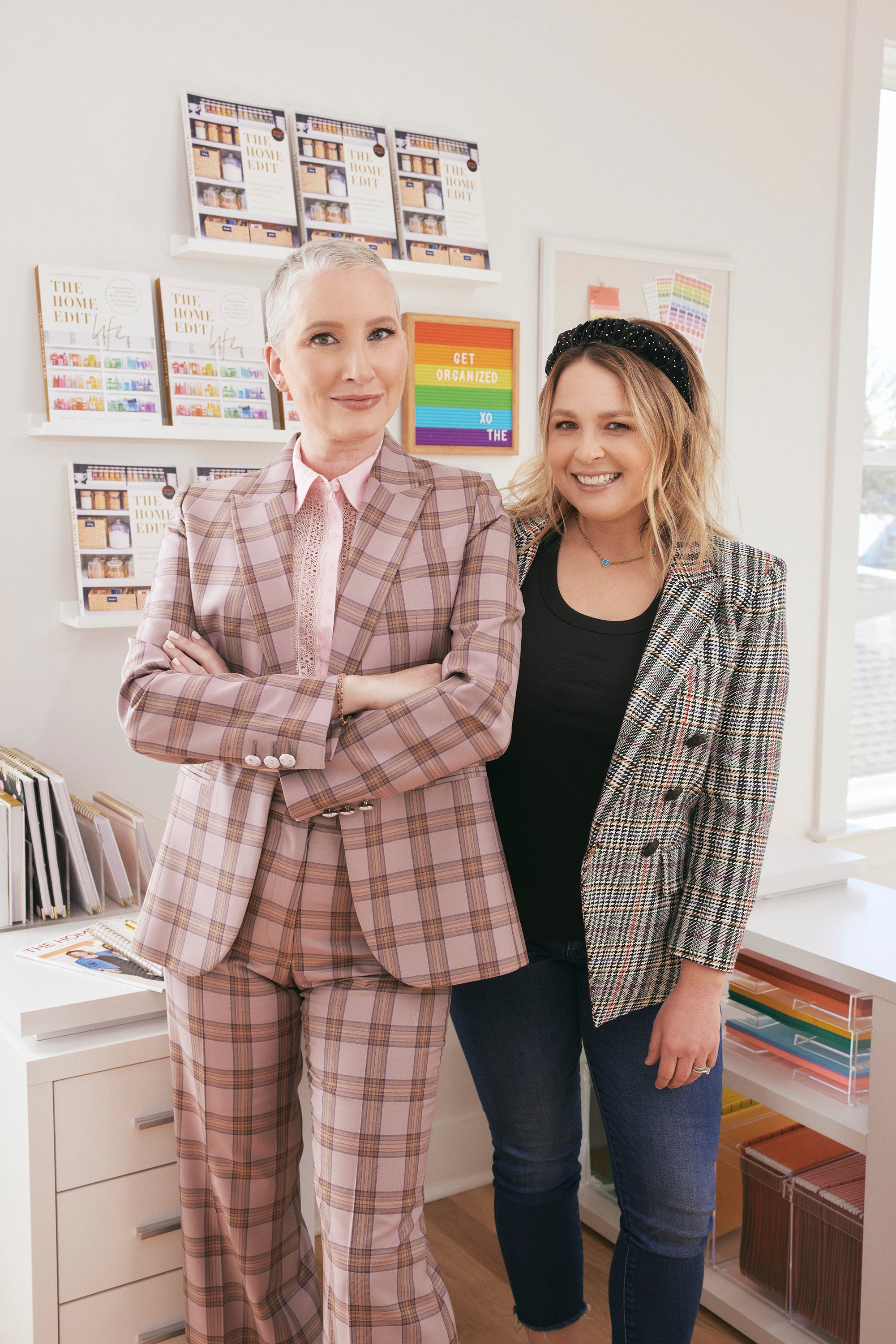 Clea Shearer, left, and Joanna Teplin pose for a portrait to promote their podcast ‘Best Friend Energy’