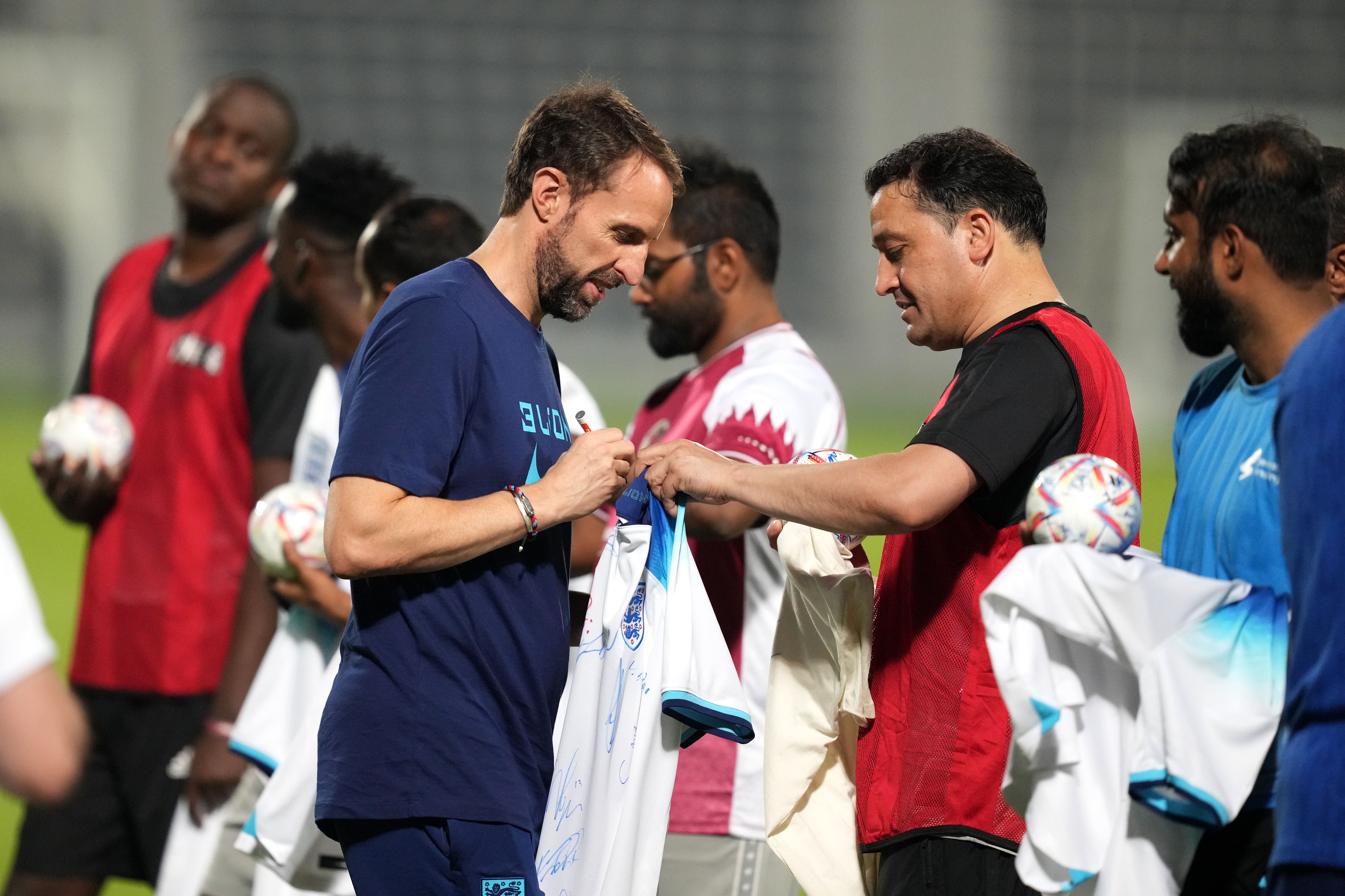 Gareth Southgate’s side face Iran in their World Cup opener (Martin Rickett/PA)