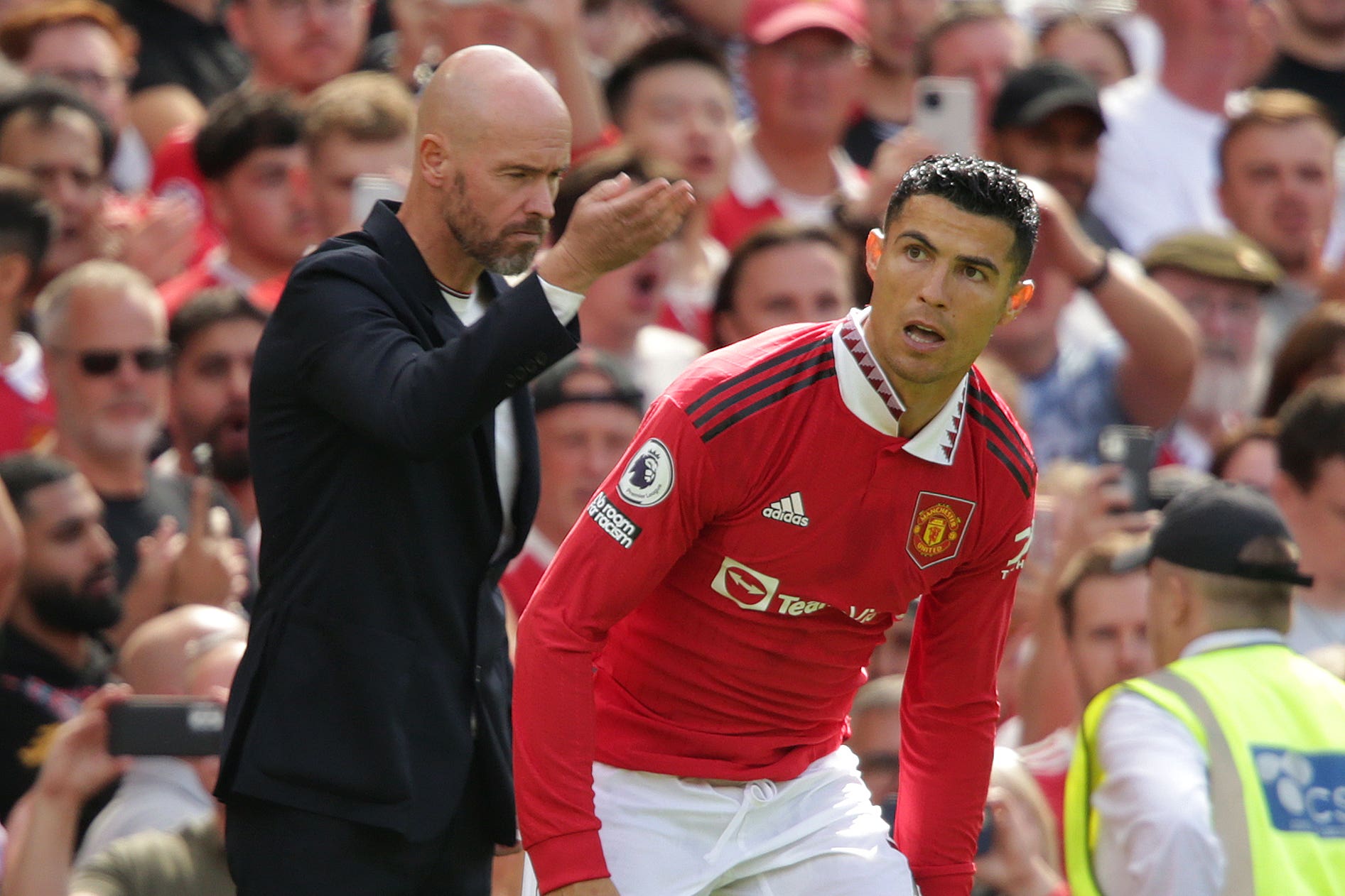 Cristiano Ronaldo’s relationship with Manchester United manager Erik ten Hag broke down