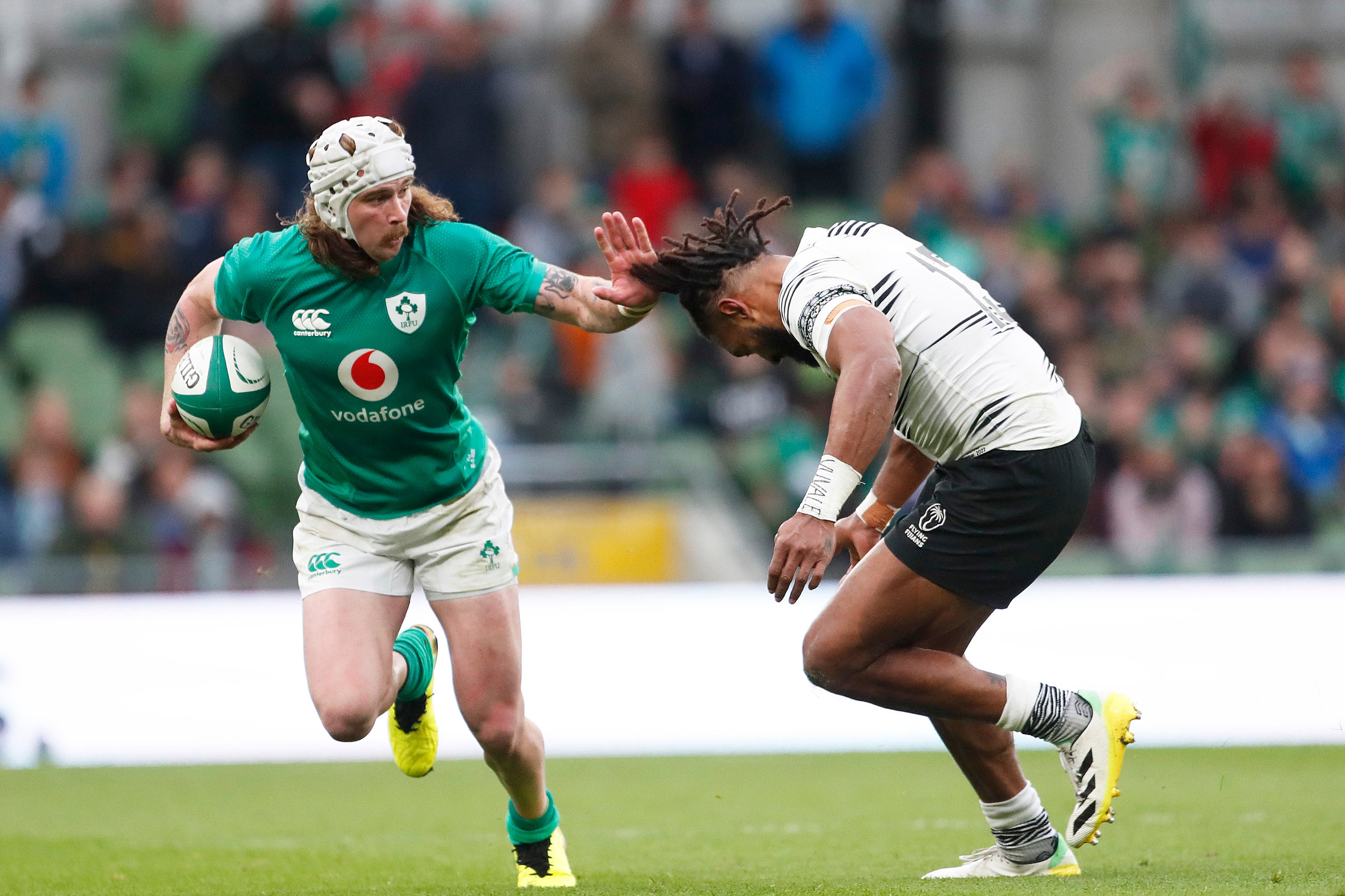 Mack Hansen has starred for Ireland (Peter Morrison/AP)