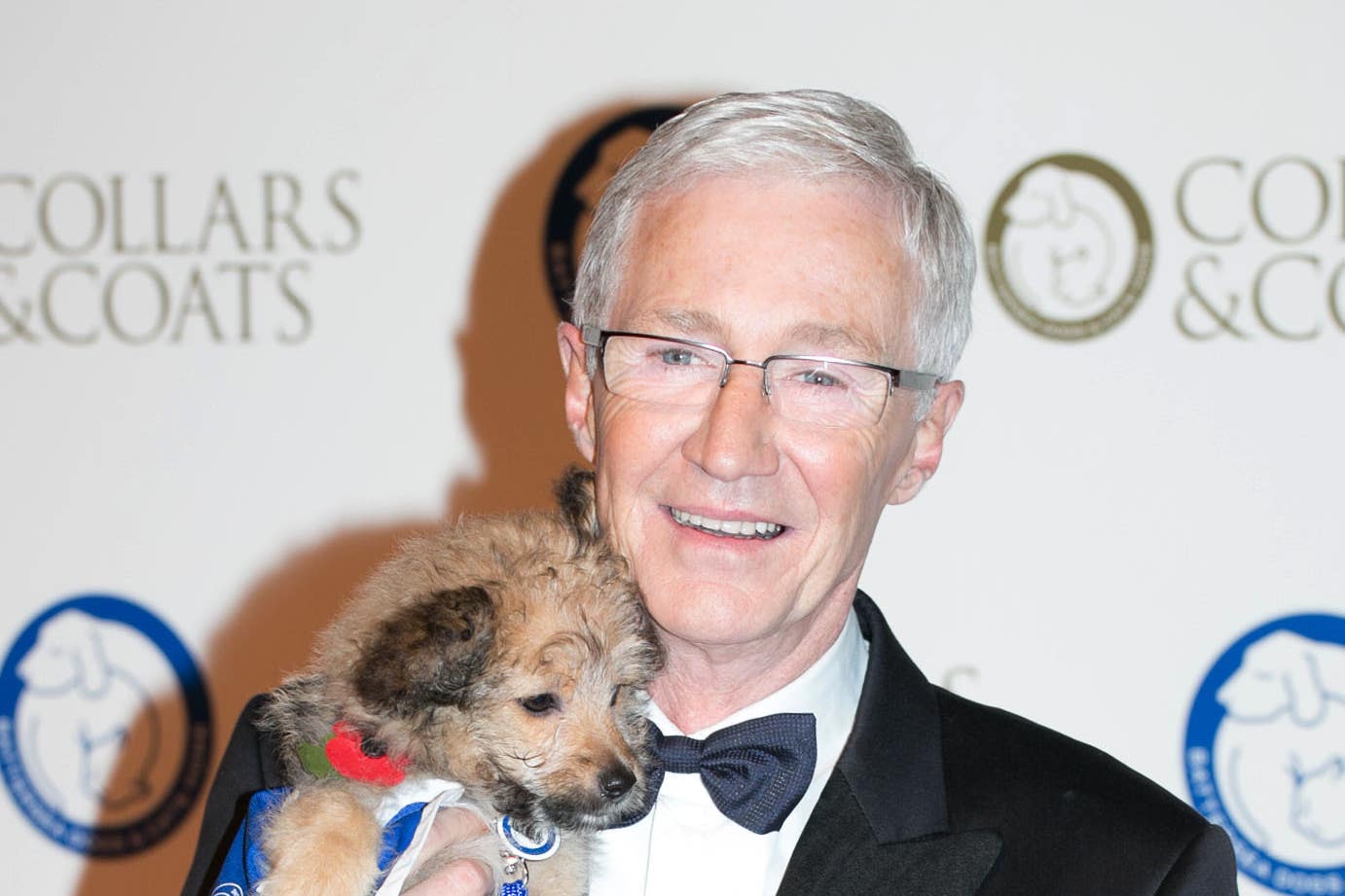 Paul O’Grady arrives at the Battersea Dogs’ Collars and Coats Gala fundraising ball (Daniel Leal-Olivas/PA)