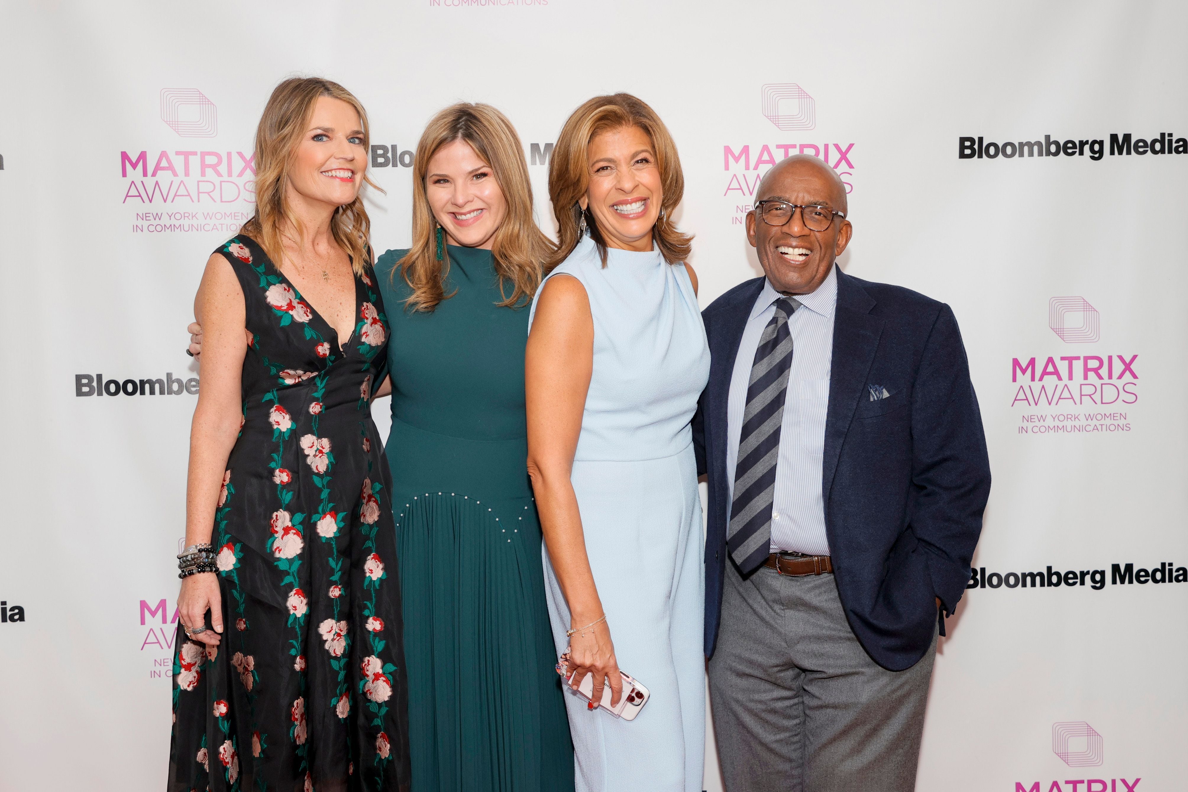 (L-R) Savannah Guthrie, Jenna Bush Hager, Hoda Kotb and Al Roker