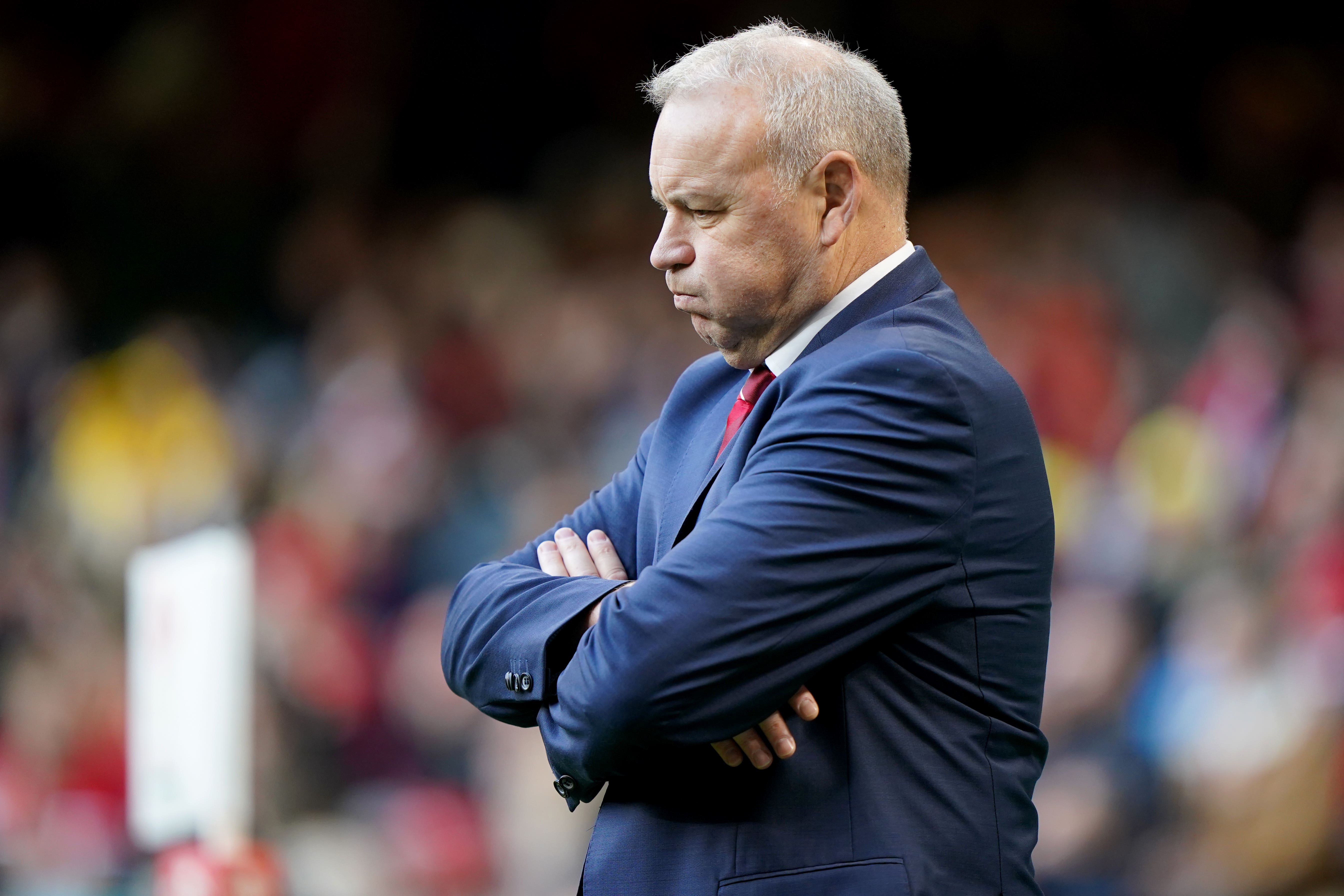 Wales head coach Wayne Pivac watches his side lose to Georgia (Joe Giddens/PA)