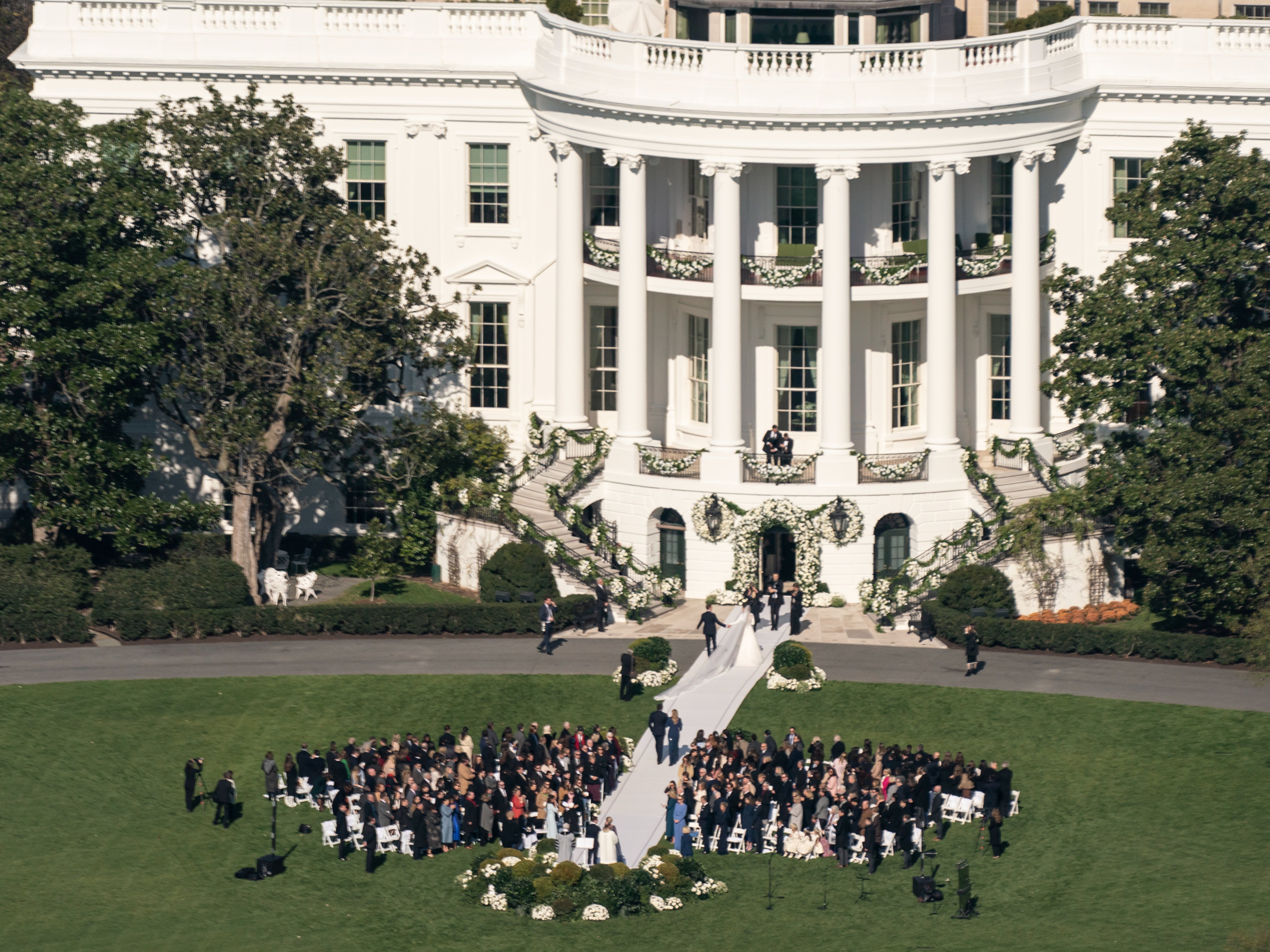 President Joe Biden's granddaughter Naomi Biden and her fiance, Peter Neal, are married on the South Lawn of the White House in Washington, Saturday