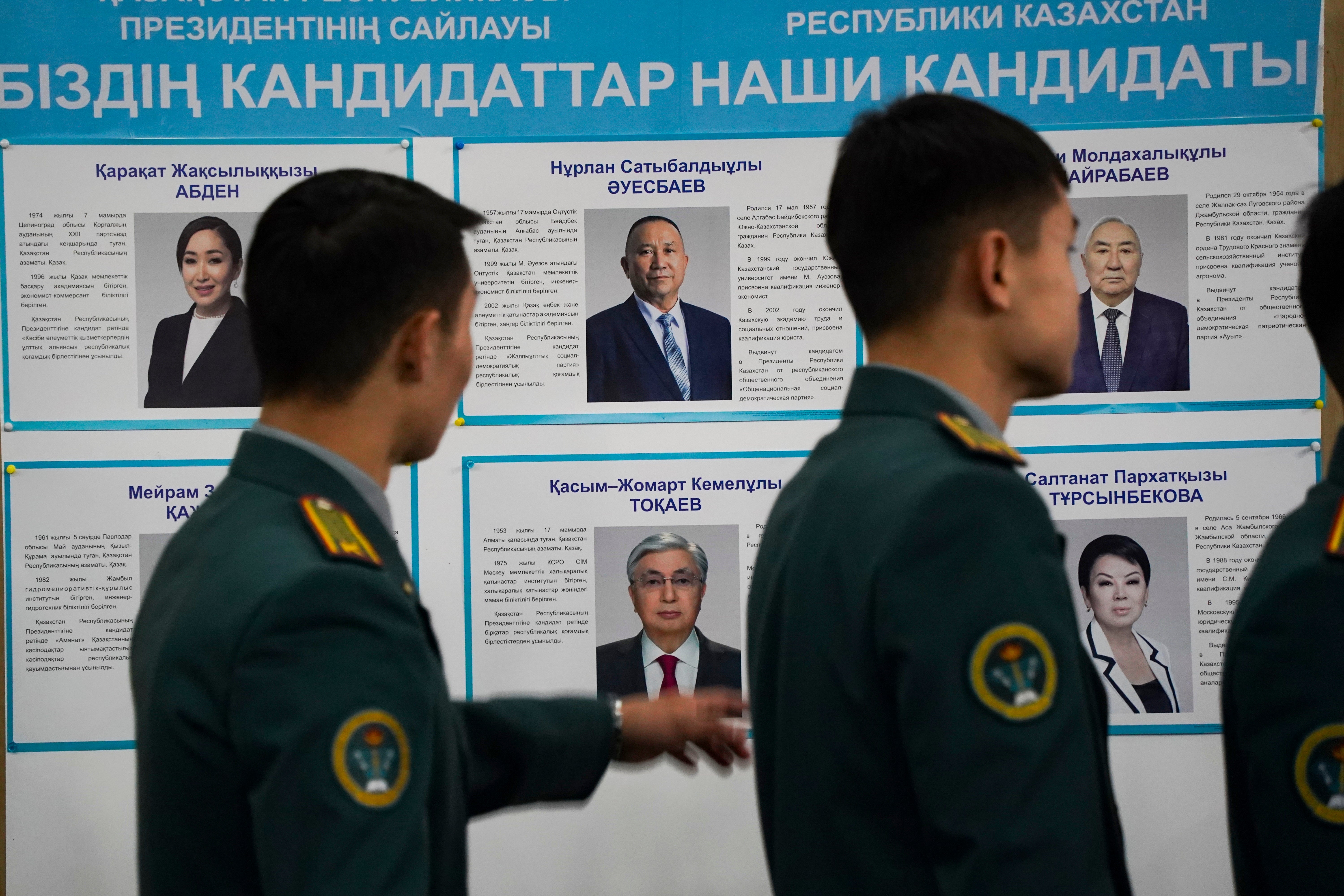 APTOPIX Kazakhstan Election
