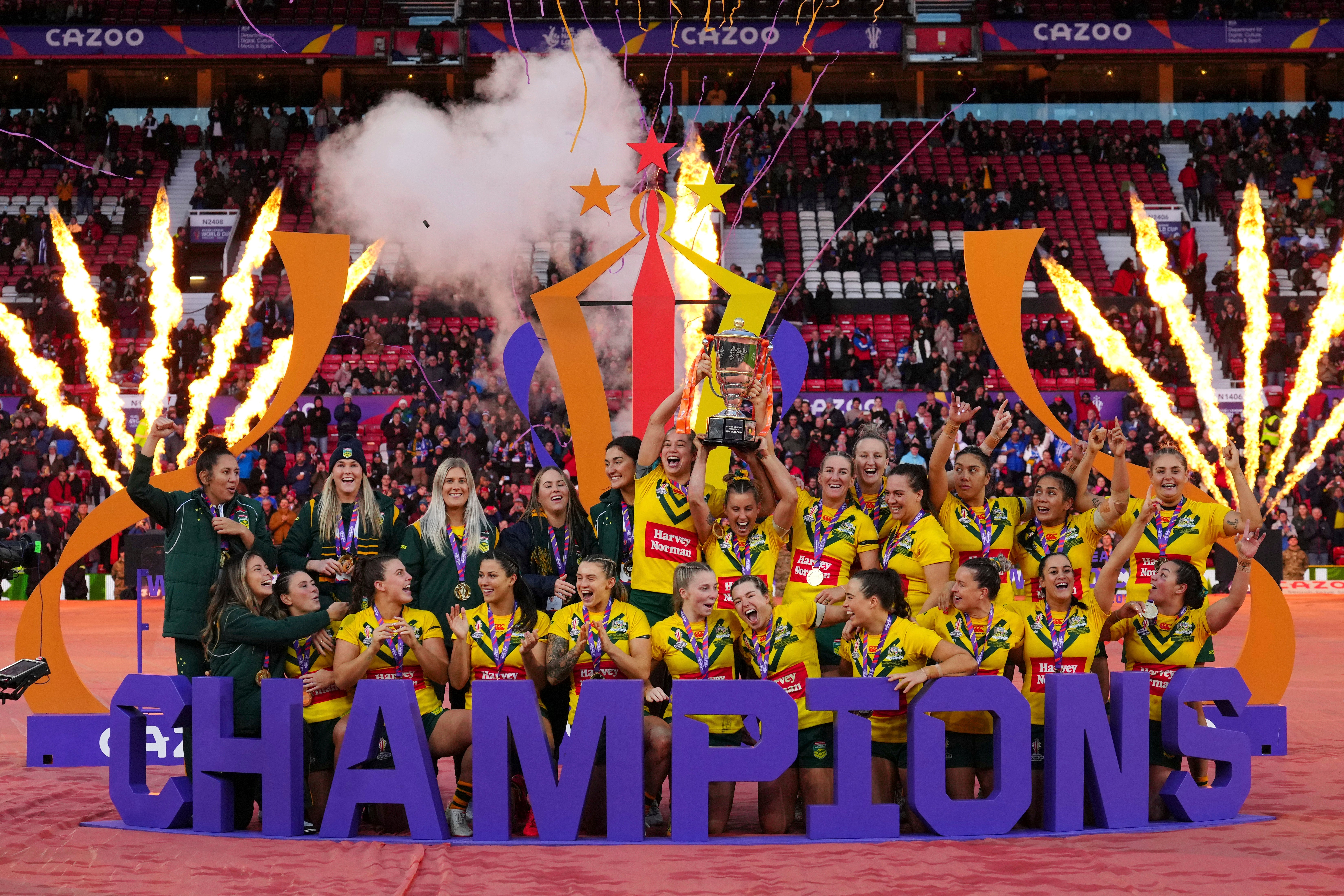 APTOPIX Britain Women's Rugby League World Cup