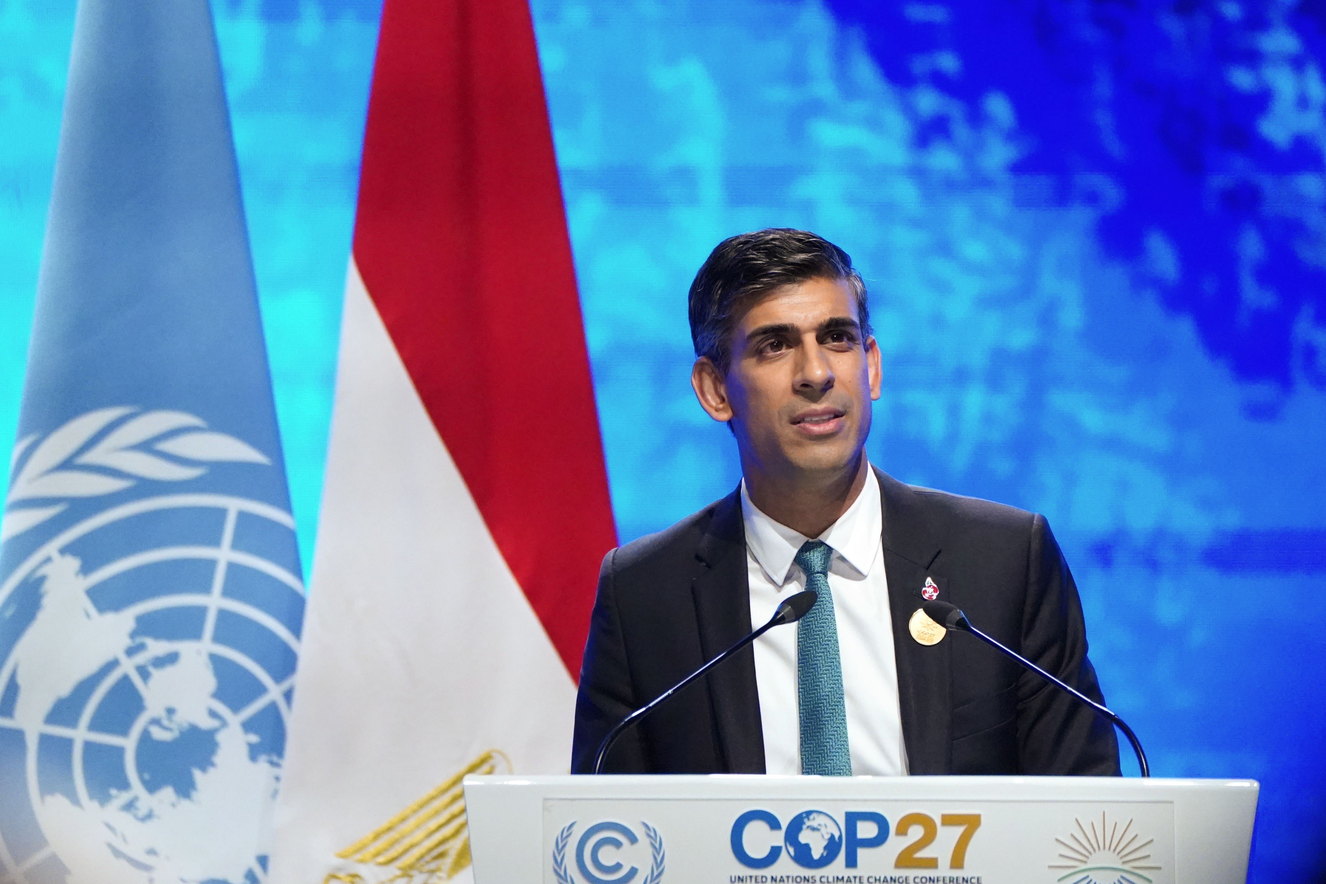 Prime minister Rishi Sunak said more must be done to tackle the climate crisis