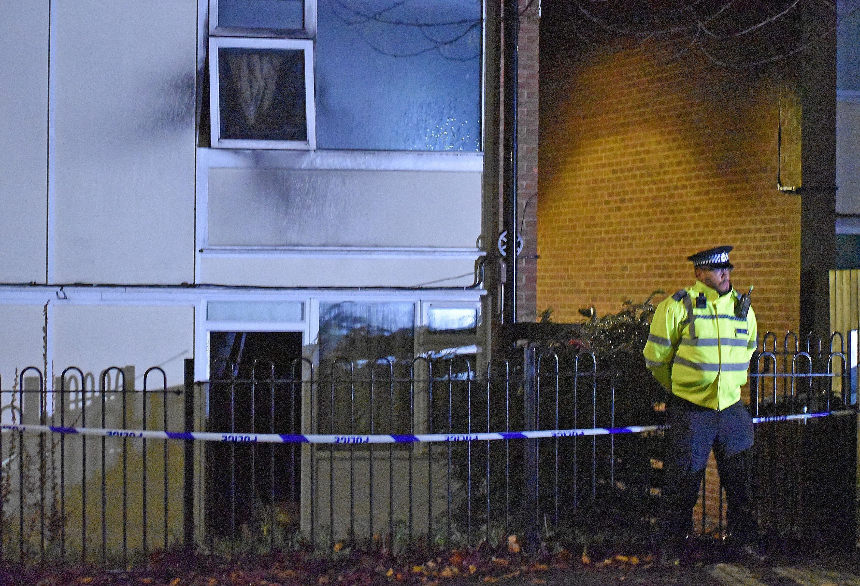 A man has been arrested following a flat fire in Nottingham