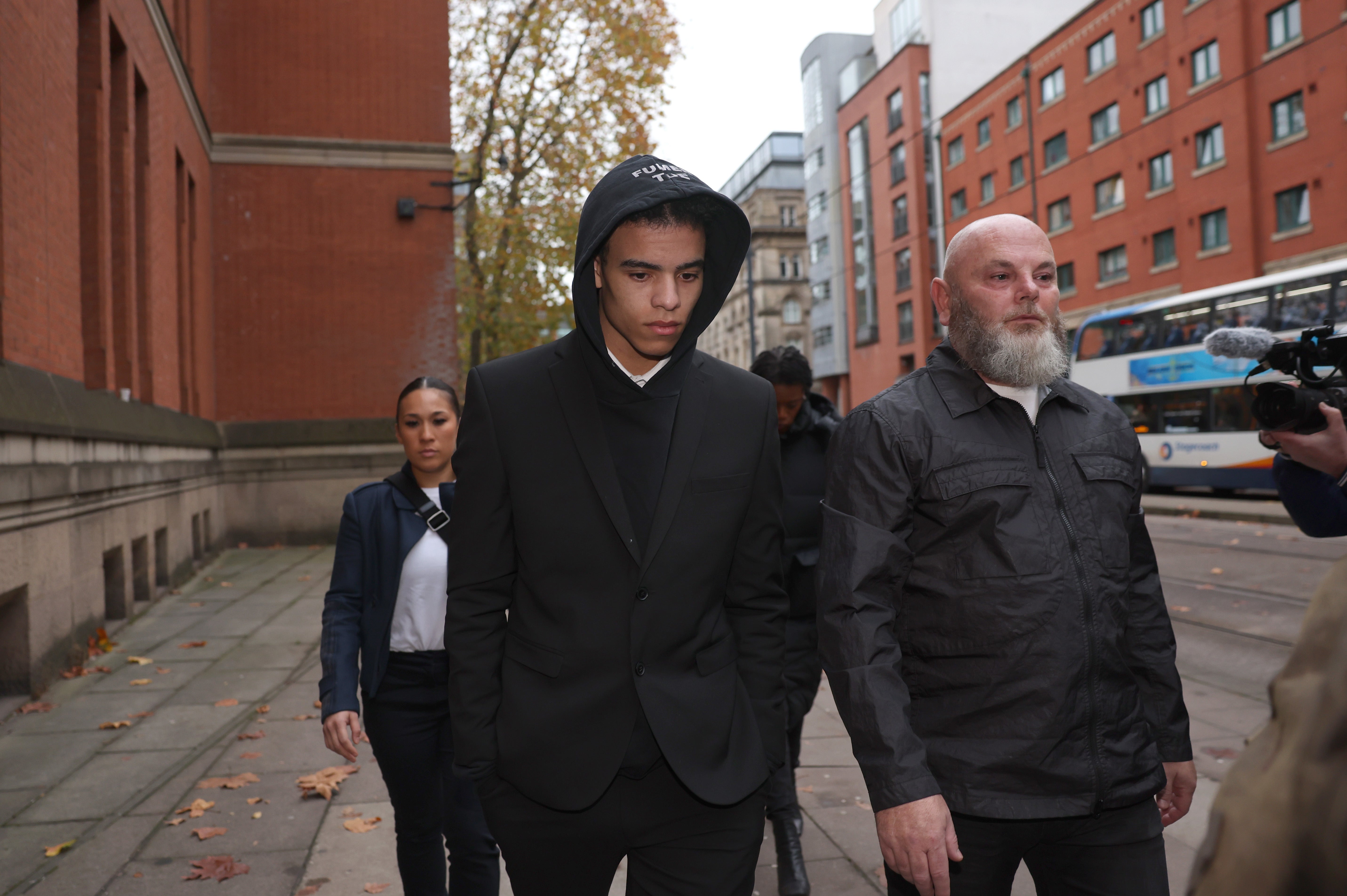 Mason Greenwood arrives at court