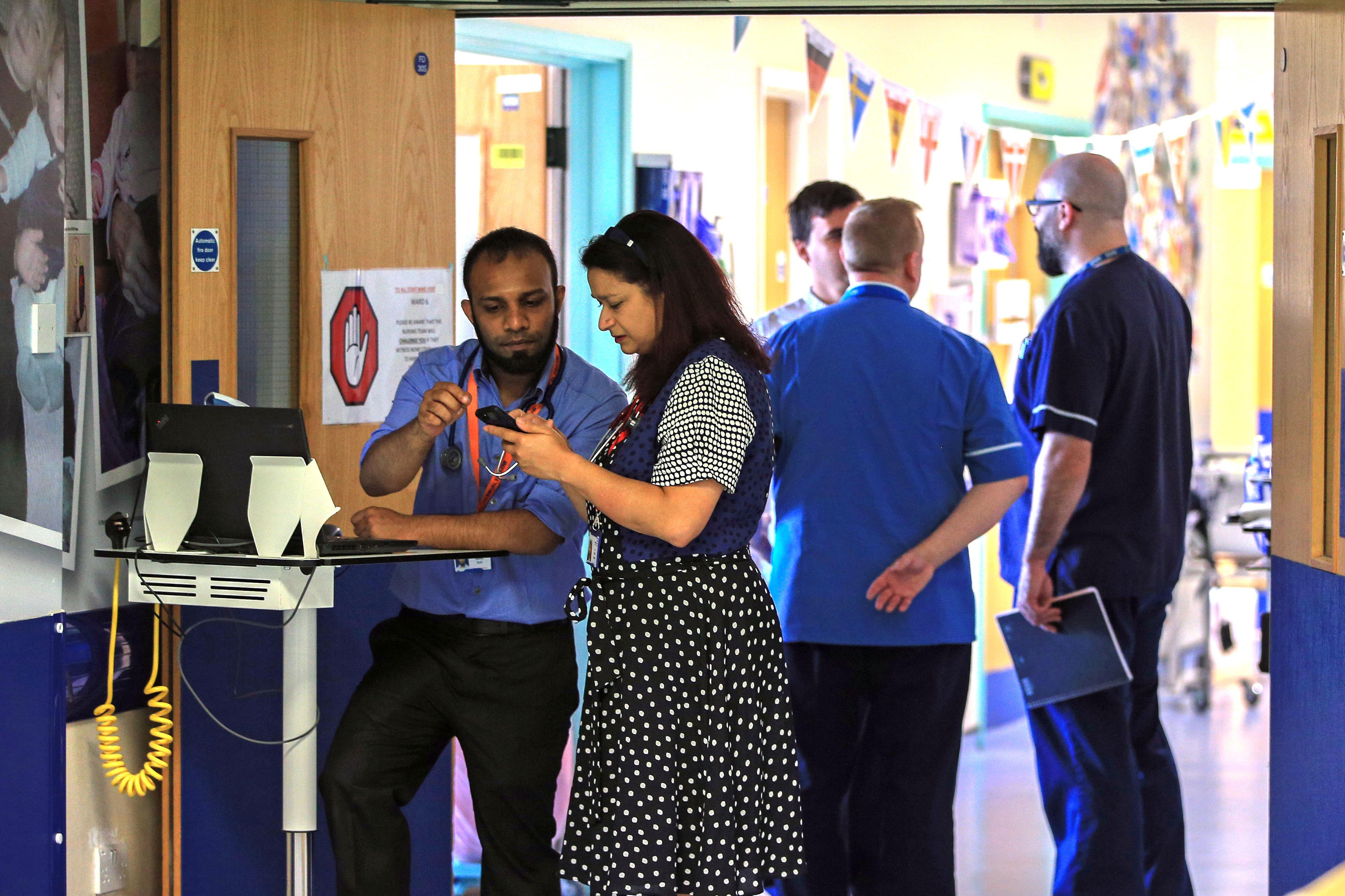 Health Secretary Humza Yousaf said the government were committed to the founding principles of the NHS (Peter Byrne/PA)