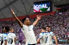 Jude Bellingham inspires England thrashing of Iran in World Cup opener