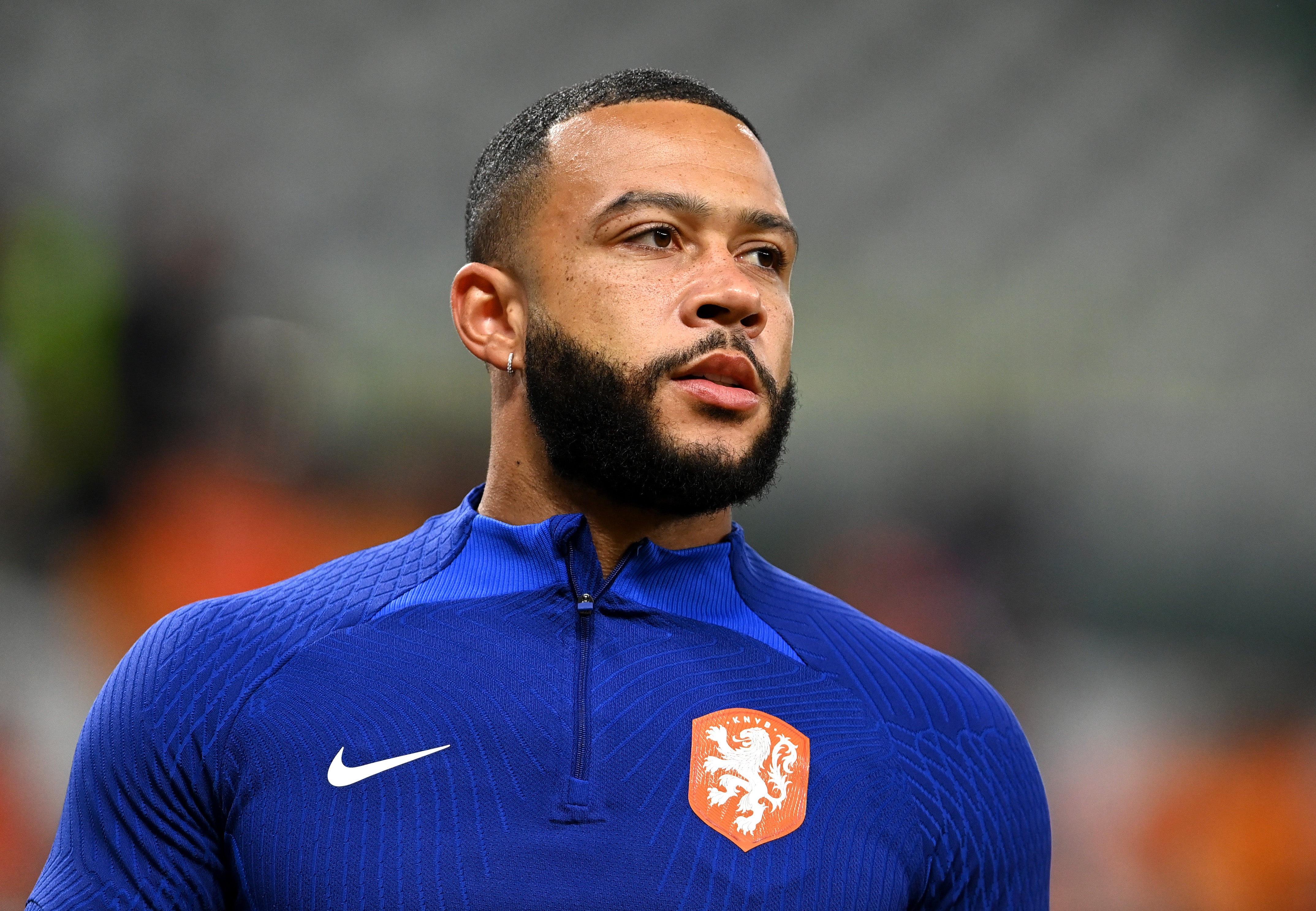 Memphis Depay has struggled with injury in recent months but comes off the bench for Netherlands