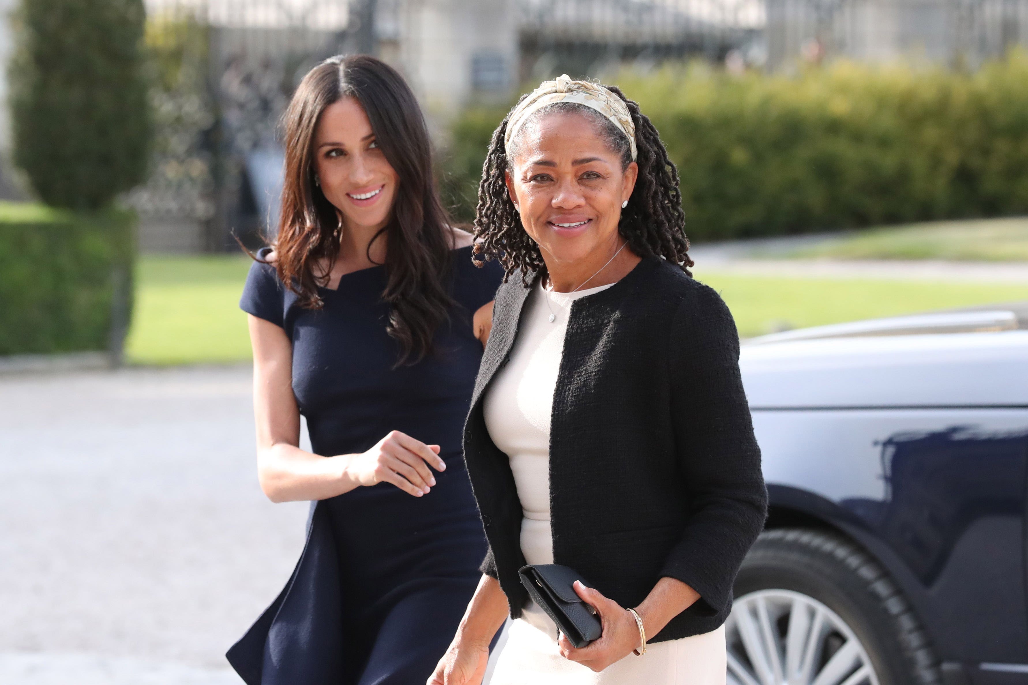 The Duchess of Sussex and her mother, Doria Ragland (Steve Parsons/PA)