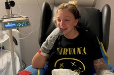 Young mother reveals sepsis warning signs after losing both feet and 10 fingers