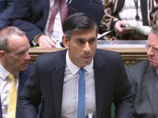 Rishi Sunak – live: PM faces MPs amid Tory rebellion over planned housing targets 