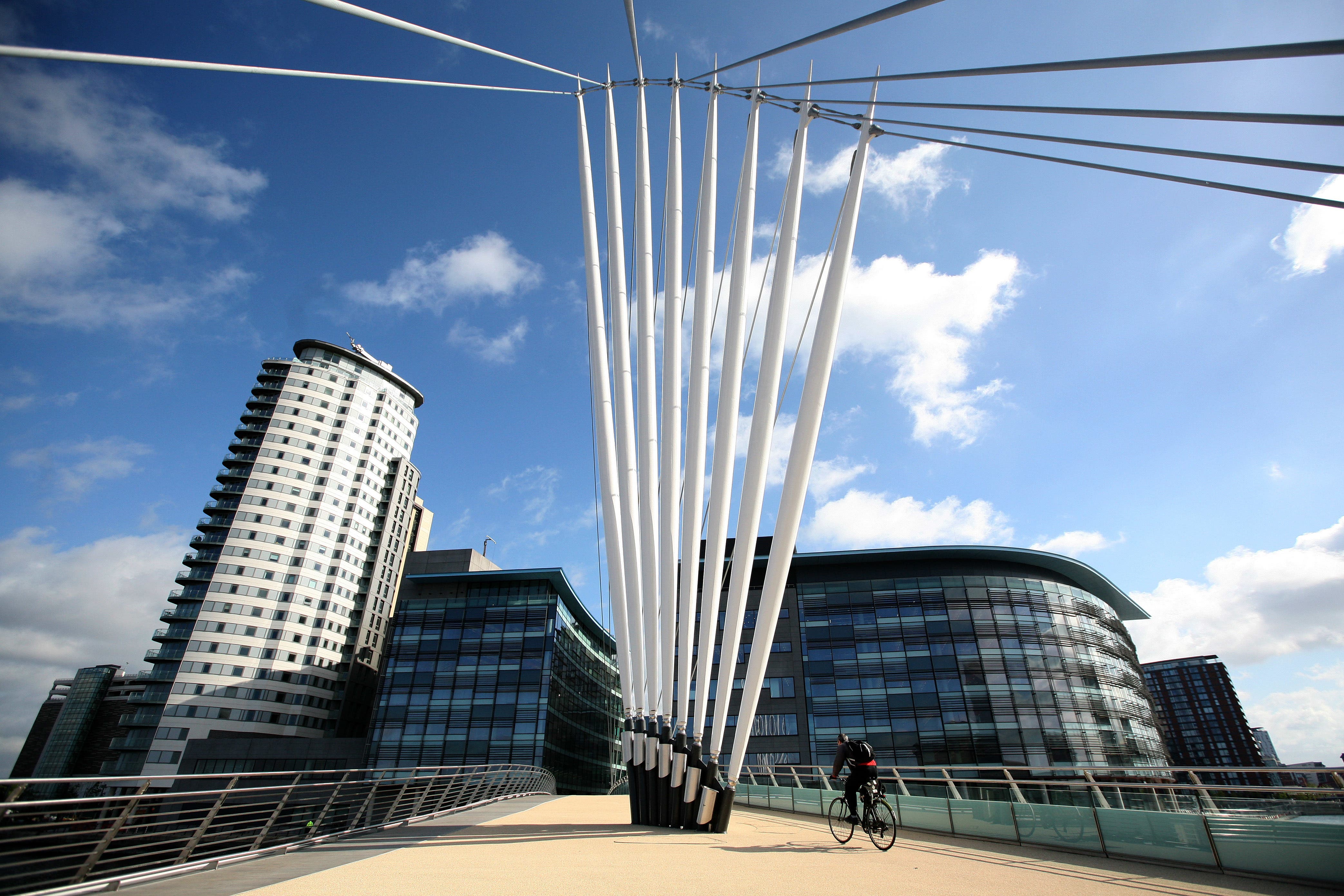 A general view of the new BBC facilities at MediaCityUK in Salford (Dave Thompson/PA)