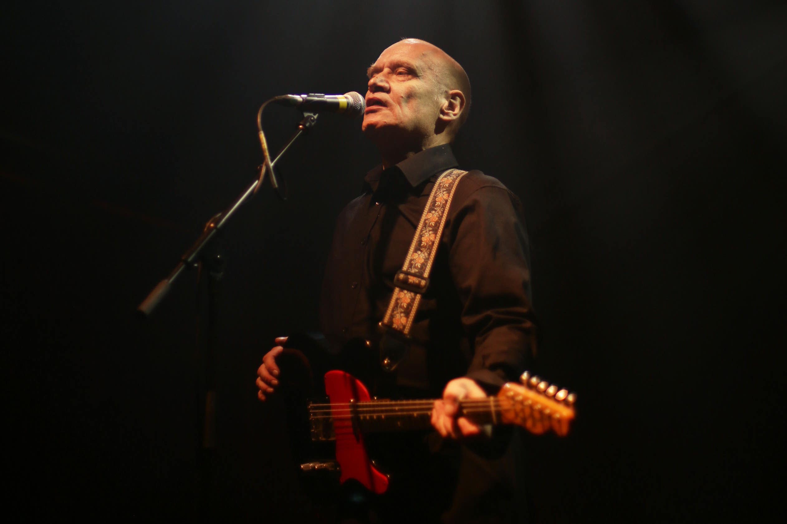 Wilko Johnson performing on stage at Koko in Camden, north London. (Yui Mok/PA)