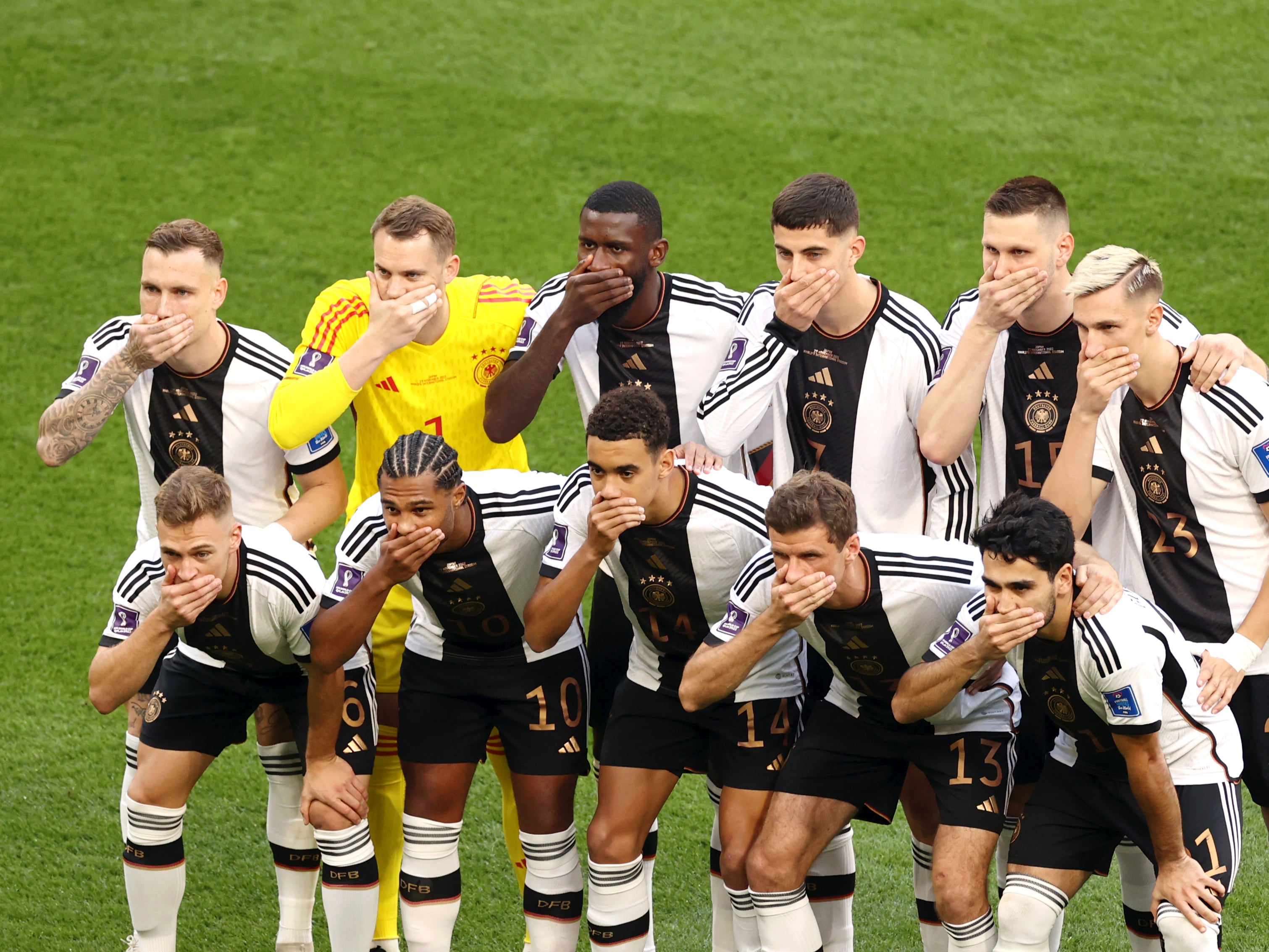 Germany fall to Japan but stand up to Fifa as pressure mounts at controversial Qatar World Cup