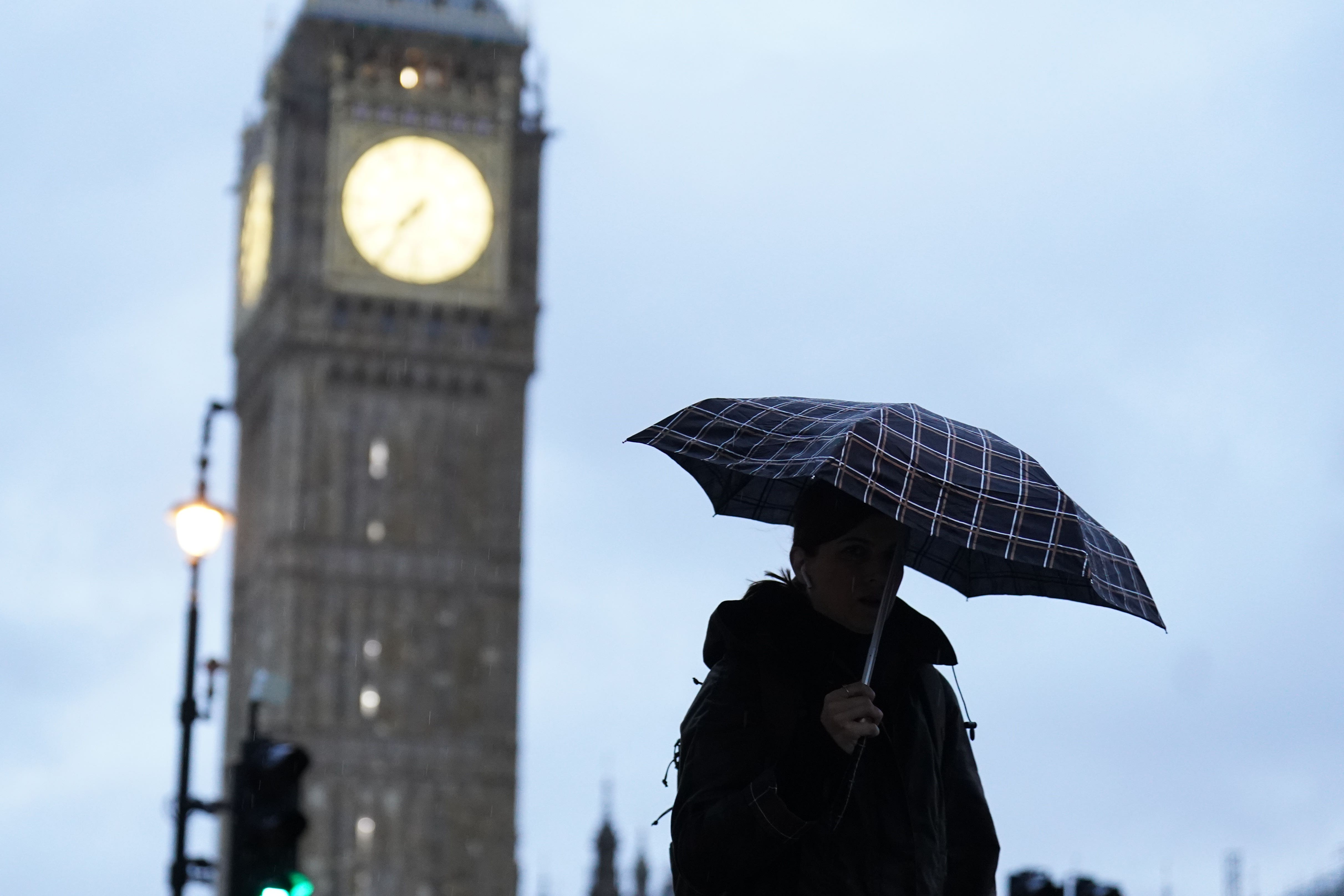 The Met Office has issued yellow weather warnings for parts of Wales, southern and western England, Northern Ireland and southern Scotland (James Manning/PA)