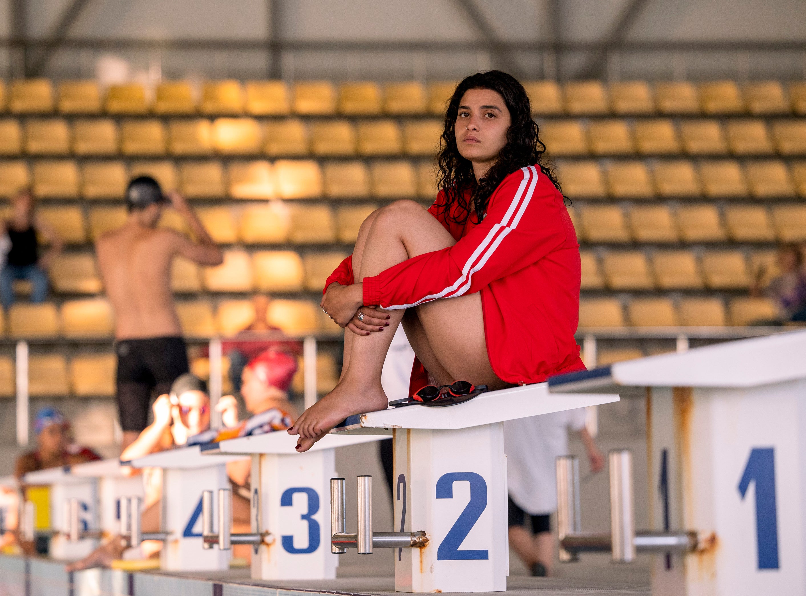 Manal Issa as Sara Mardini in ‘The Swimmers’