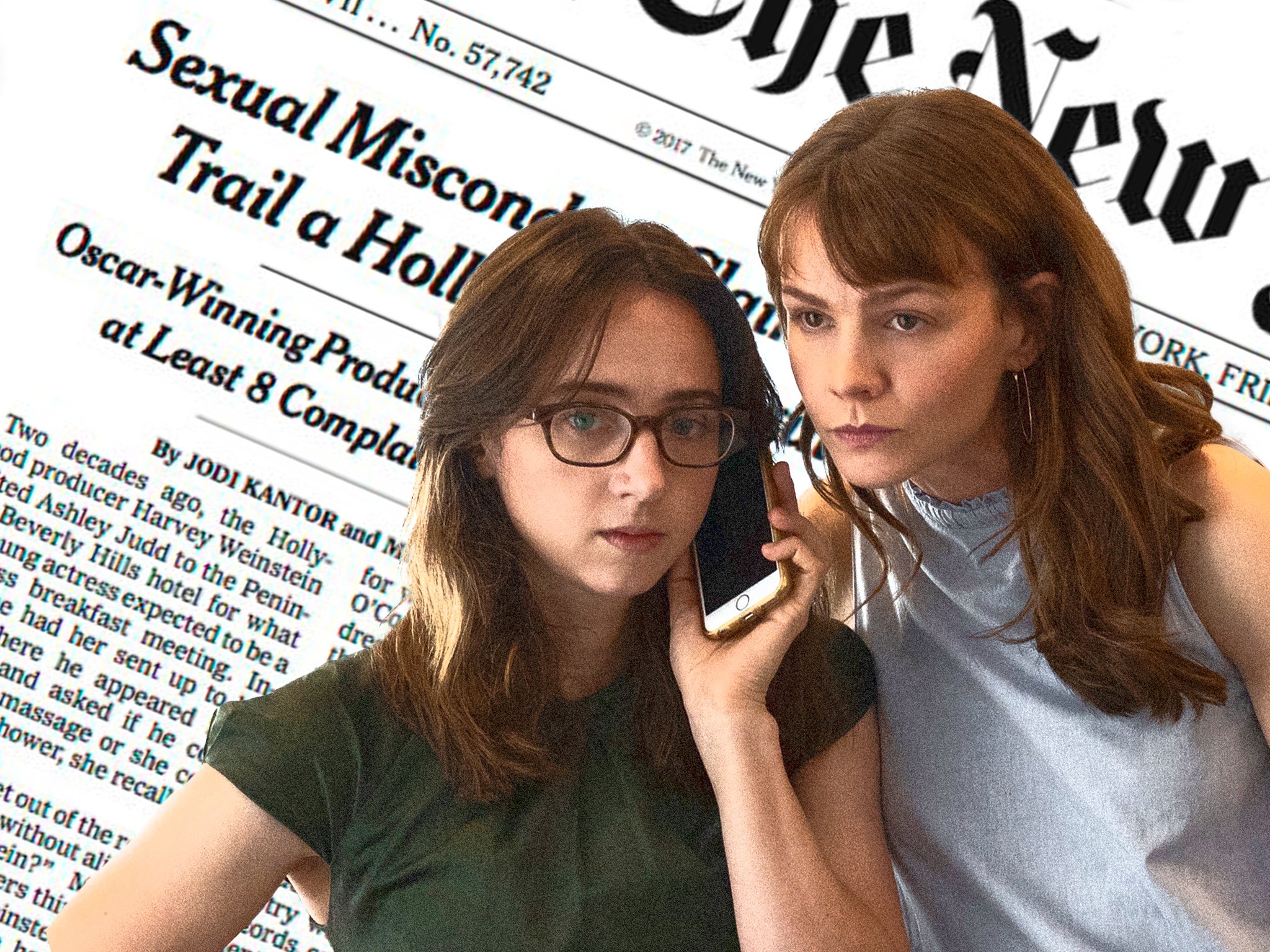 Jodi Kantor (Zoe Kazan) and Megan Twohey (Carey Mulligan) in ‘She Said’