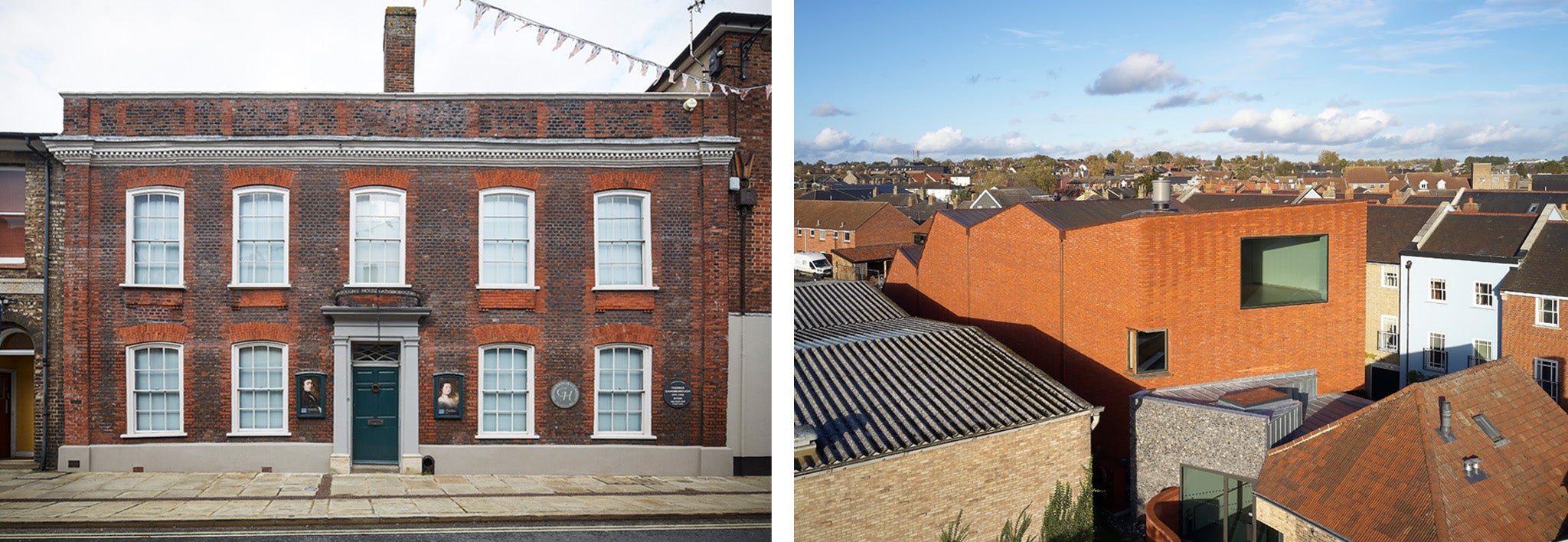 Gainsborough’s House, alongside the new building designed by ZMMA